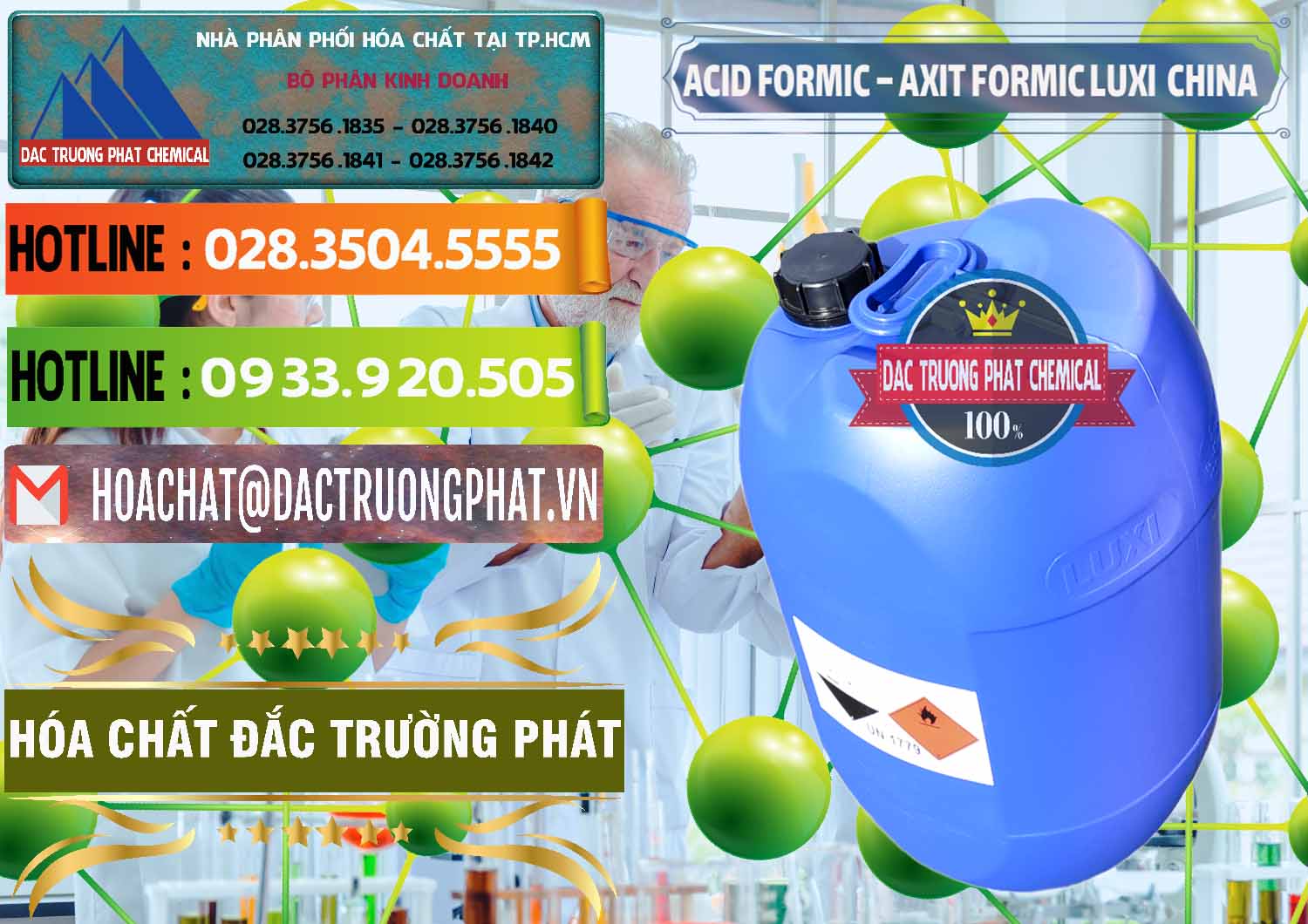 Công ty kinh doanh & bán Acid Formic - Axit Formic Luxi Trung Quốc China - 0029 - Công ty cung cấp - phân phối hóa chất tại TP.HCM - cungcaphoachat.com.vn