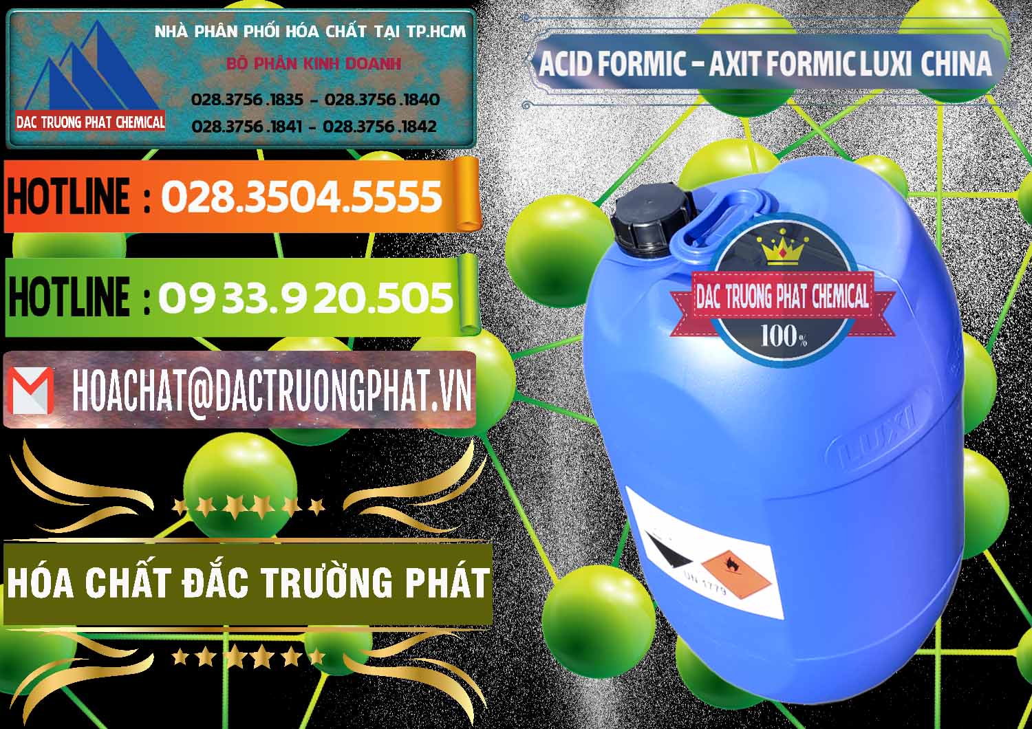 Nhà nhập khẩu - bán Acid Formic - Axit Formic Luxi Trung Quốc China - 0029 - Công ty chuyên nhập khẩu và phân phối hóa chất tại TP.HCM - cungcaphoachat.com.vn