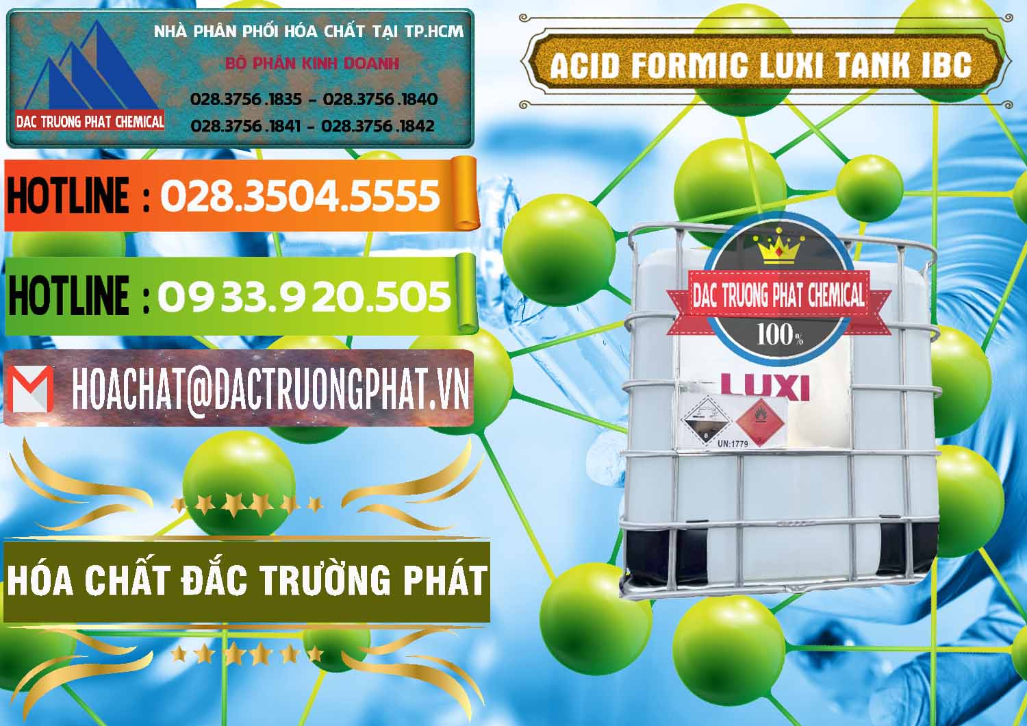 Nơi cung ứng - bán Acid Formic - Acid Formic Tank - Bồn IBC Luxi Trung Quốc China - 0400 - Chuyên cung ứng và phân phối hóa chất tại TP.HCM - cungcaphoachat.com.vn