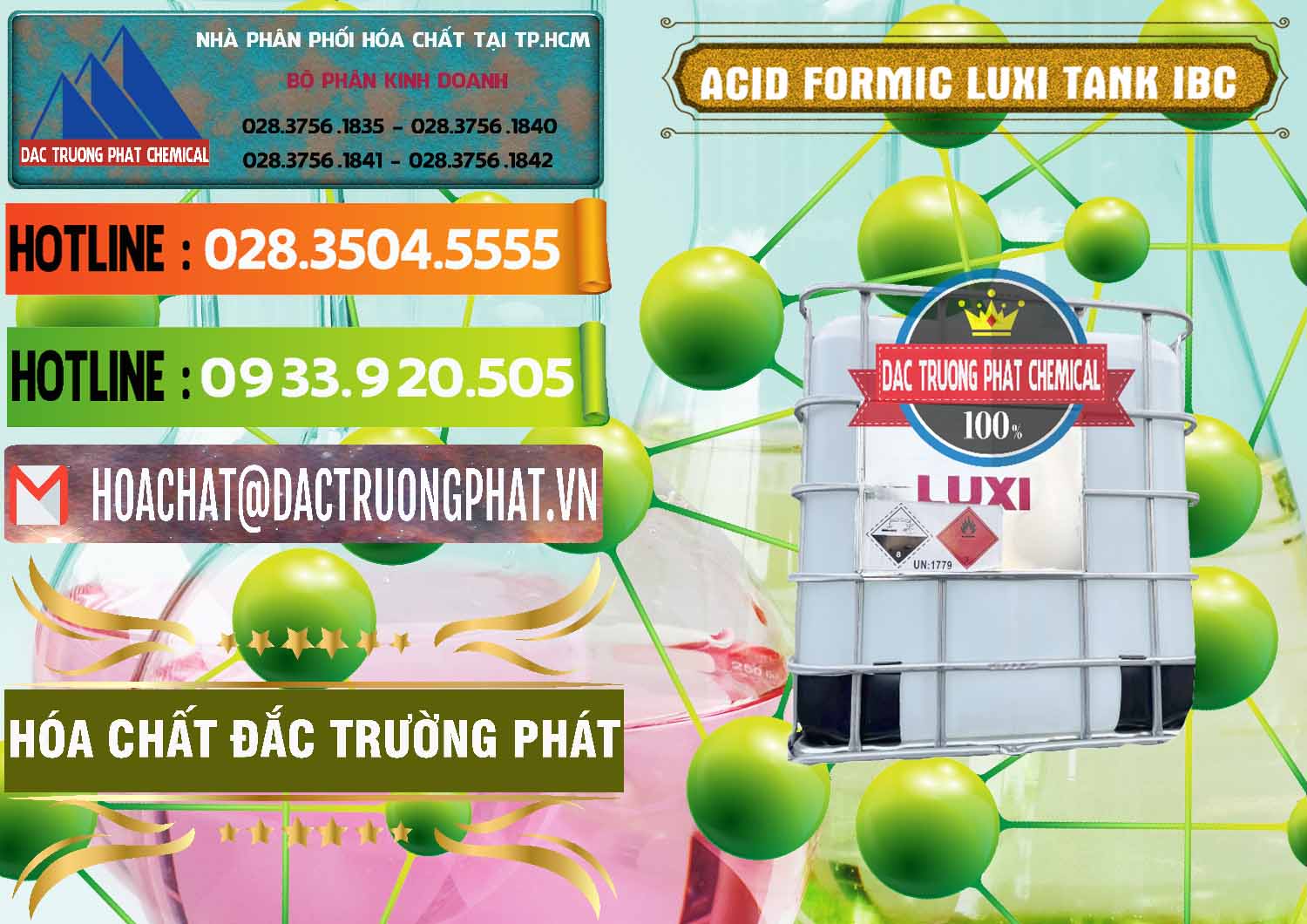 Nhà phân phối ( bán ) Acid Formic - Acid Formic Tank - Bồn IBC Luxi Trung Quốc China - 0400 - Công ty chuyên cung ứng & phân phối hóa chất tại TP.HCM - cungcaphoachat.com.vn