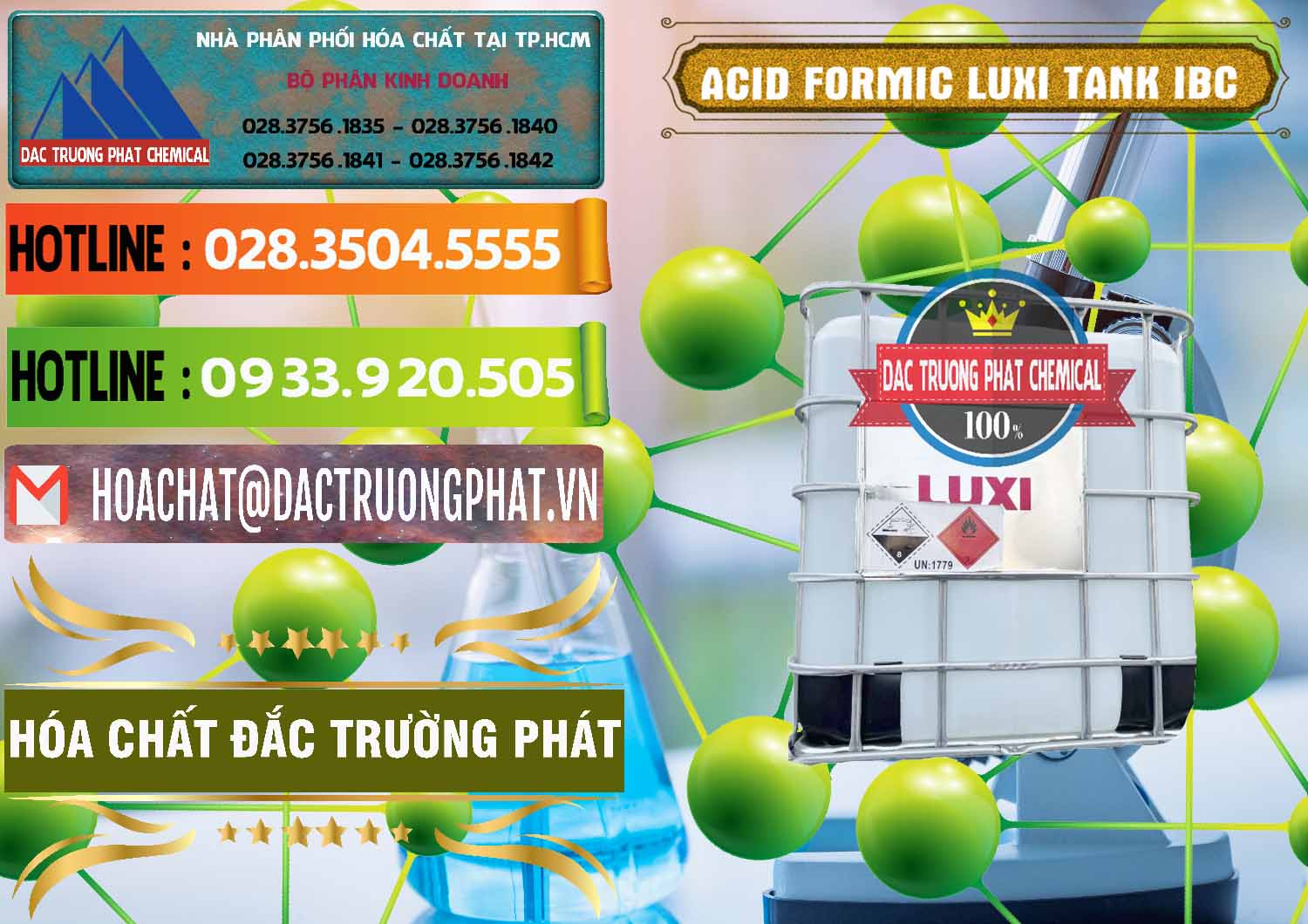 Đơn vị phân phối _ bán Acid Formic - Acid Formic Tank - Bồn IBC Luxi Trung Quốc China - 0400 - Chuyên kinh doanh - phân phối hóa chất tại TP.HCM - cungcaphoachat.com.vn