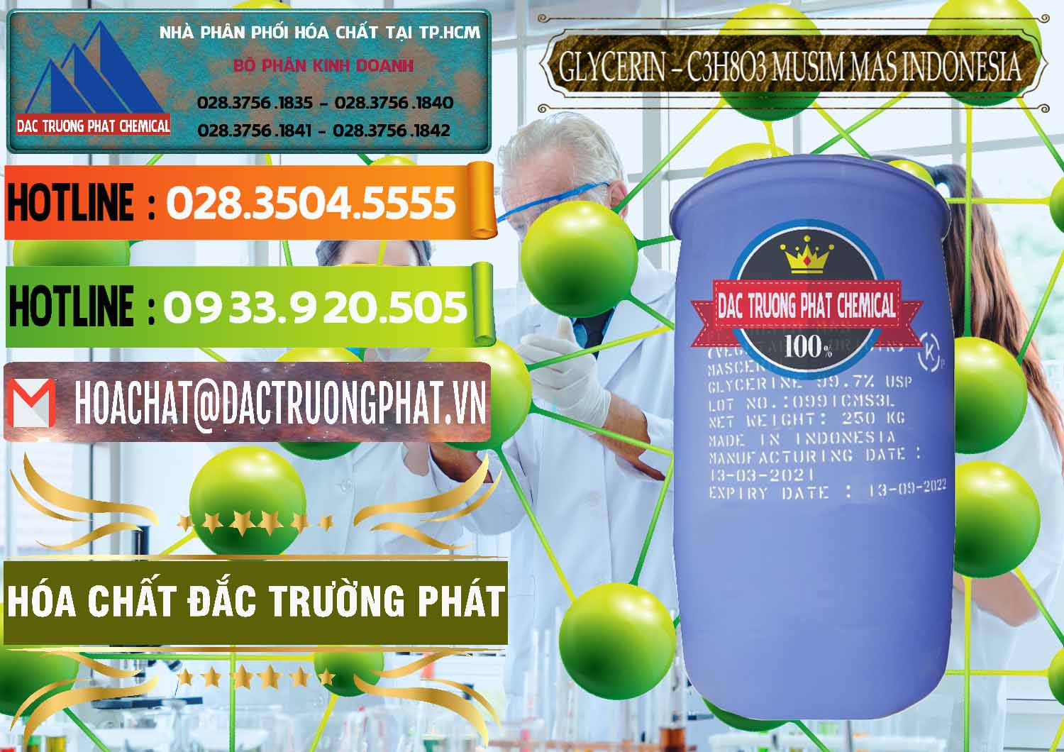 Cty chuyên phân phối _ bán Glycerin – C3H8O3 99.7% Musim Mas Indonesia - 0272 - Công ty phân phối và cung cấp hóa chất tại TP.HCM - cungcaphoachat.com.vn