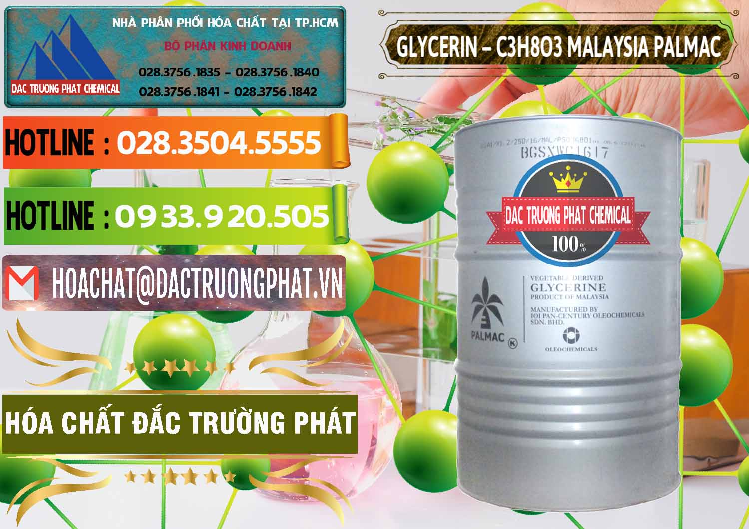 Nhà phân phối - bán Glycerin – C3H8O3 99.7% Malaysia Palmac - 0067 - Nhà nhập khẩu ( phân phối ) hóa chất tại TP.HCM - cungcaphoachat.com.vn
