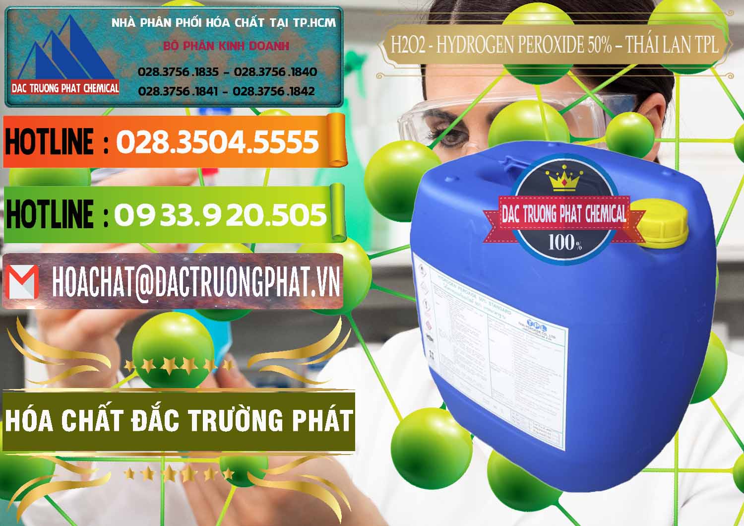 Nơi chuyên bán và cung ứng H2O2 - Hydrogen Peroxide 50% Thái Lan TPL - 0076 - Đơn vị cung ứng - phân phối hóa chất tại TP.HCM - cungcaphoachat.com.vn