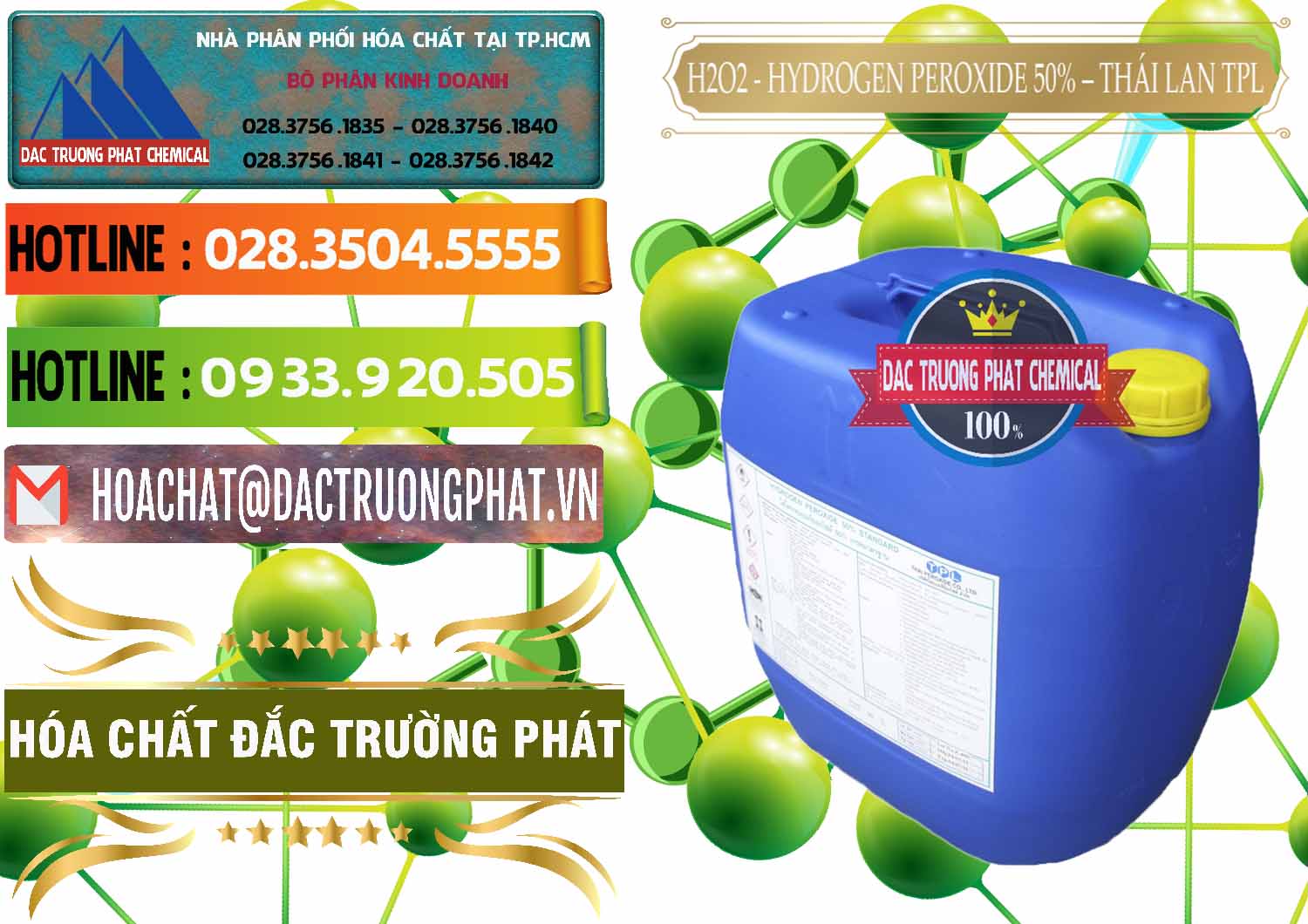 Chuyên cung cấp và bán H2O2 - Hydrogen Peroxide 50% Thái Lan TPL - 0076 - Nhập khẩu & cung cấp hóa chất tại TP.HCM - cungcaphoachat.com.vn