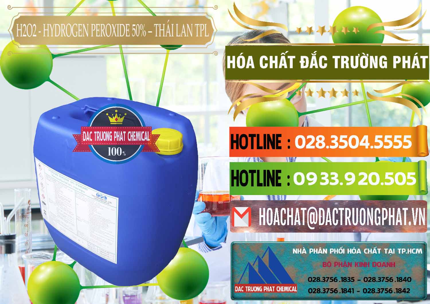 Địa chỉ kinh doanh { bán } Oxy Già * Oxy H2O2 Dạng Nước 50% TPL Thái Lan Thailand tại Bạc Liêu Đơn vị nhập khẩu ( bán ) H2O2 - Hydrogen Peroxide 50% Thái Lan TPL - 0076 - Công ty bán và cung cấp hóa chất tại TP.HCM - cungcaphoachat.com.vn