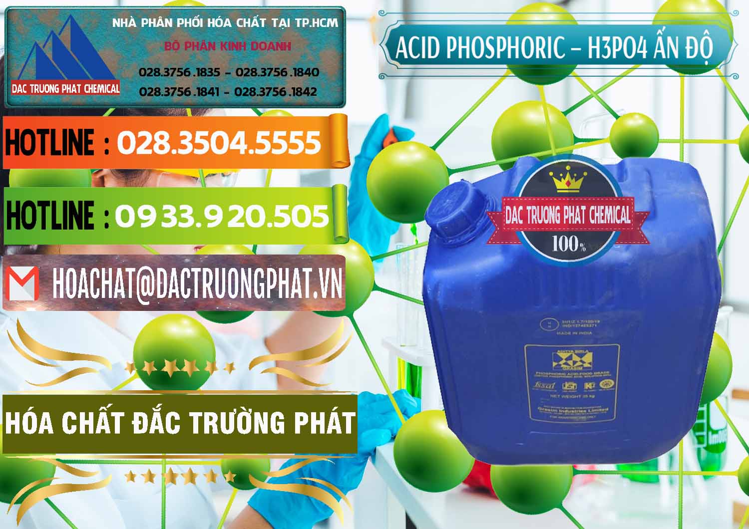 Nơi bán Axit Phosphoric H3PO4 85% Ấn Độ - 0350 - Phân phối _ bán hóa chất tại TP.HCM - cungcaphoachat.com.vn