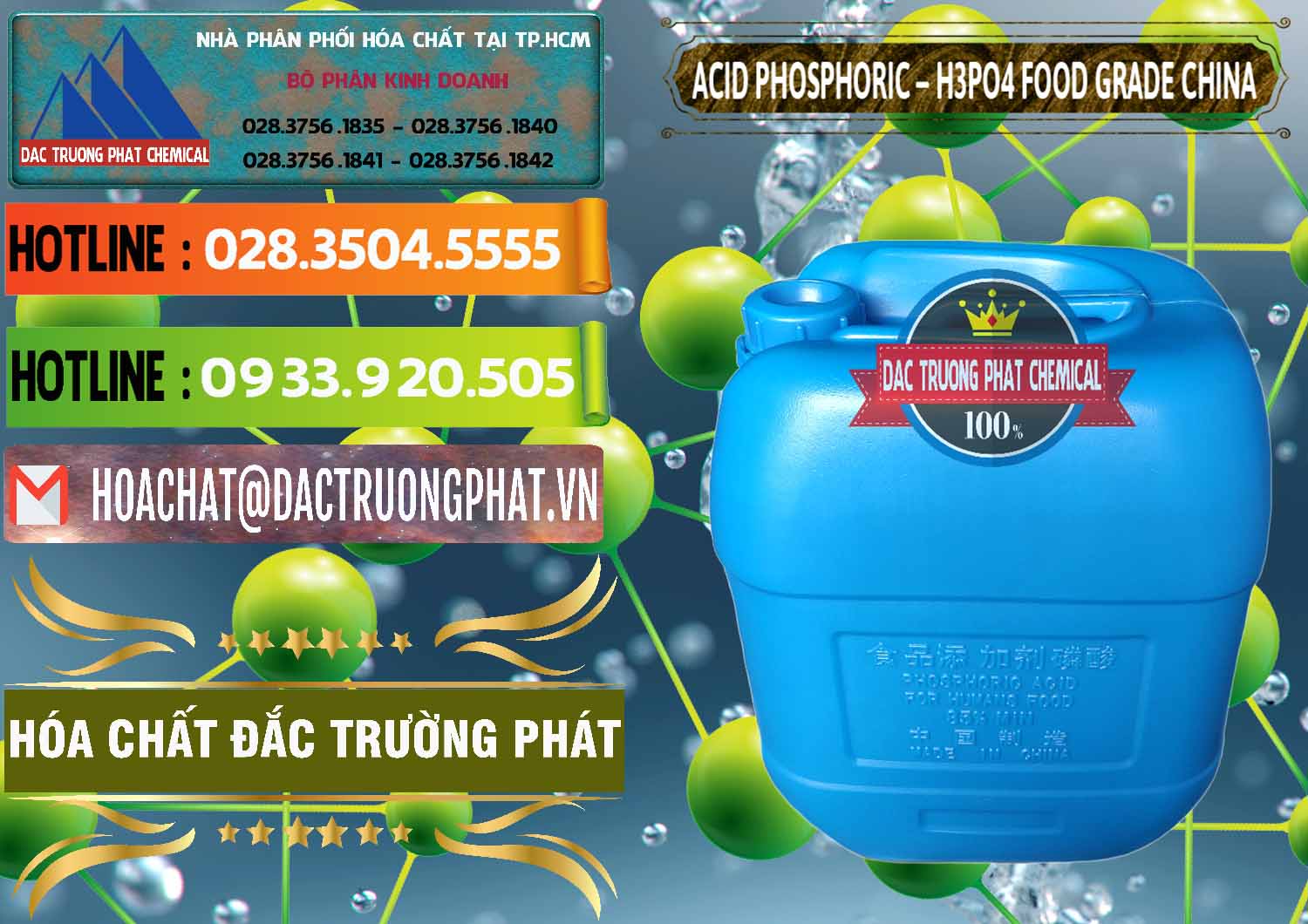 Chuyên nhập khẩu & bán Acid Phosphoric – H3PO4 85% Food Grade Trung Quốc China - 0015 - Đơn vị chuyên phân phối ( nhập khẩu ) hóa chất tại TP.HCM - cungcaphoachat.com.vn