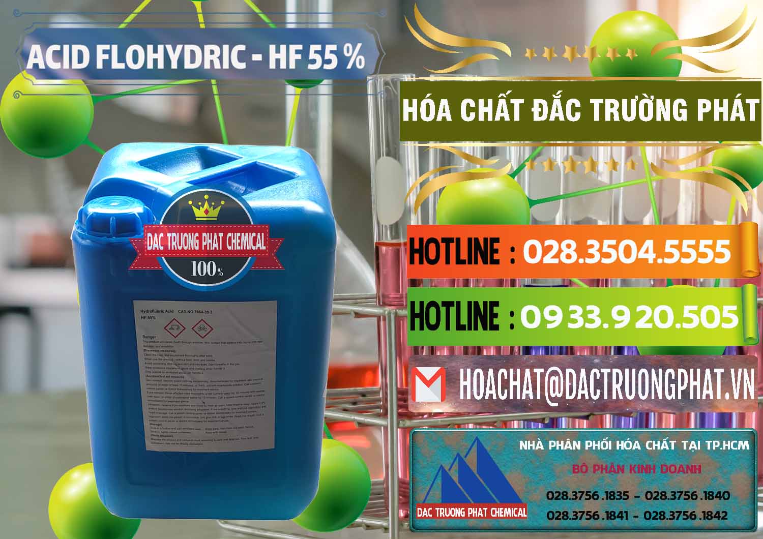 Đơn vị chuyên bán _ cung cấp Axit HF - Acid HF 55% Can Xanh Trung Quốc China - 0080 - Cty cung cấp và phân phối hóa chất tại TP.HCM - cungcaphoachat.com.vn