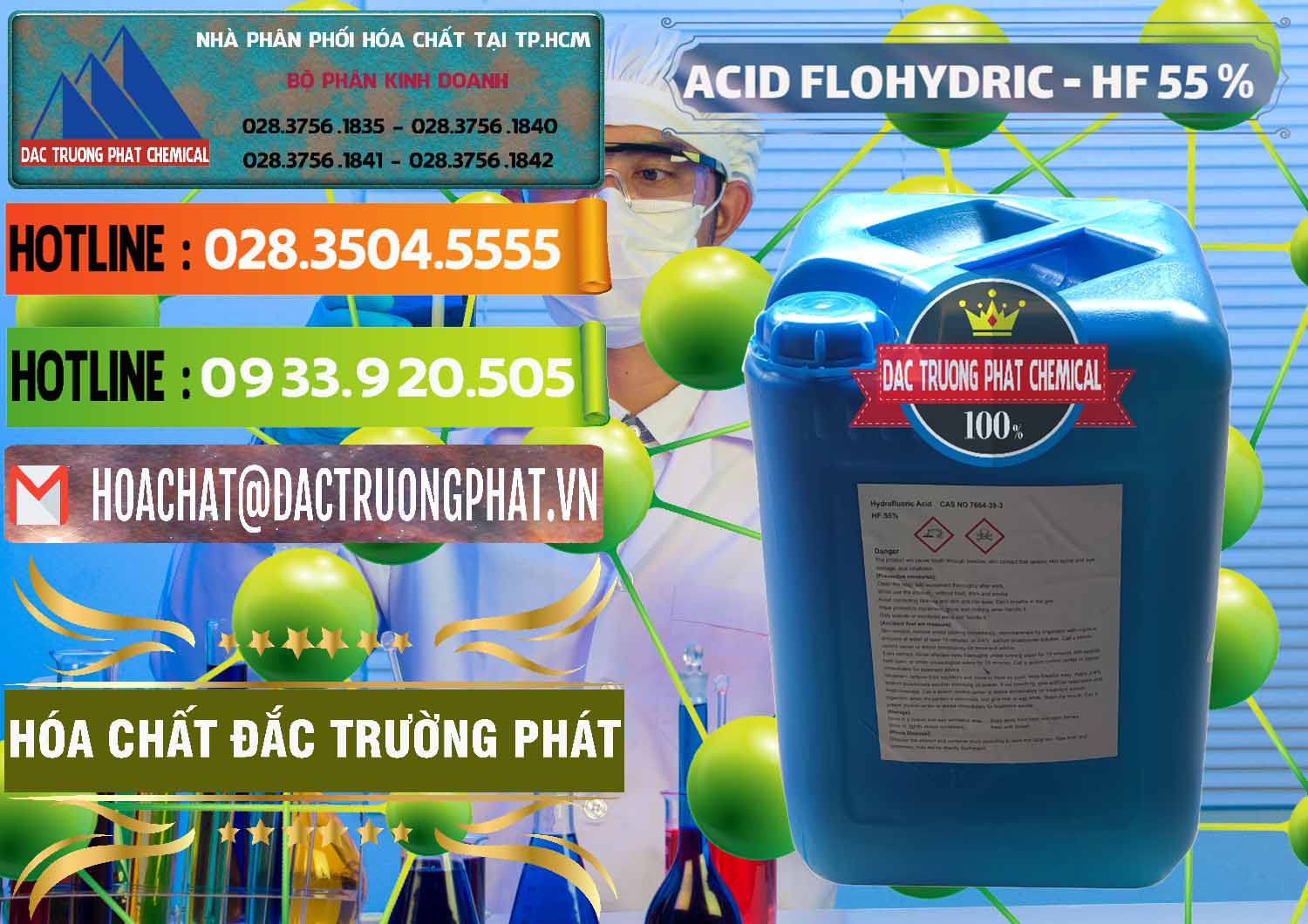 Công ty chuyên bán & cung ứng Axit HF - Acid HF 55% Can Xanh Trung Quốc China - 0080 - Nhà phân phối và nhập khẩu hóa chất tại TP.HCM - cungcaphoachat.com.vn