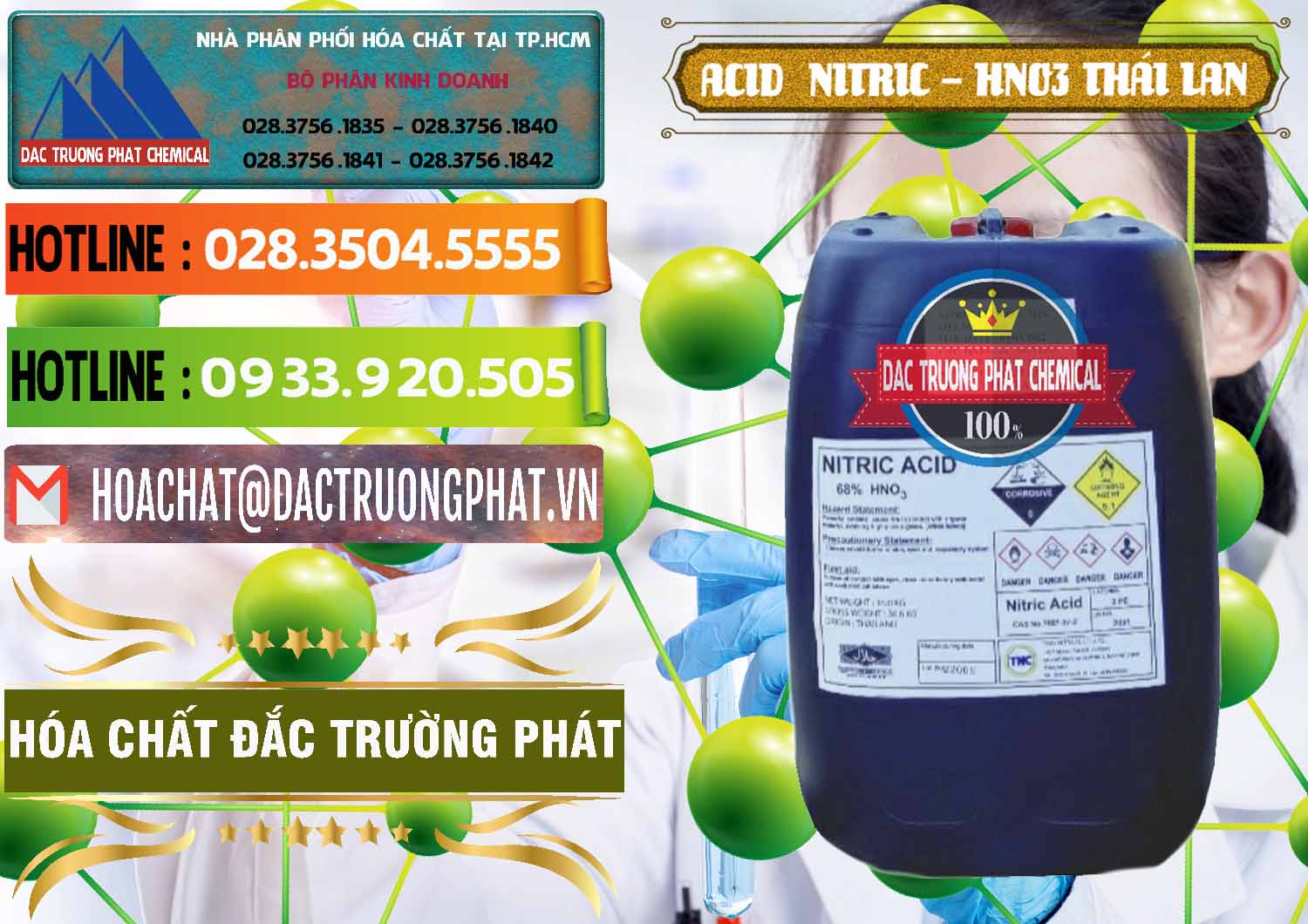 Bán Acid Nitric – Axit Nitric HNO3 Thái Lan Thailand - 0344 - Nhà cung cấp - nhập khẩu hóa chất tại TP.HCM - cungcaphoachat.com.vn