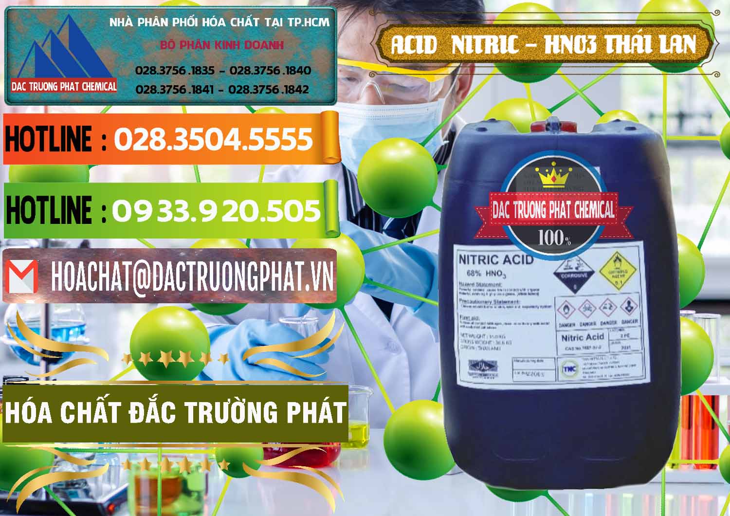 Nơi nhập khẩu và bán Acid Nitric – Axit Nitric HNO3 Thái Lan Thailand - 0344 - Cty nhập khẩu và phân phối hóa chất tại TP.HCM - cungcaphoachat.com.vn