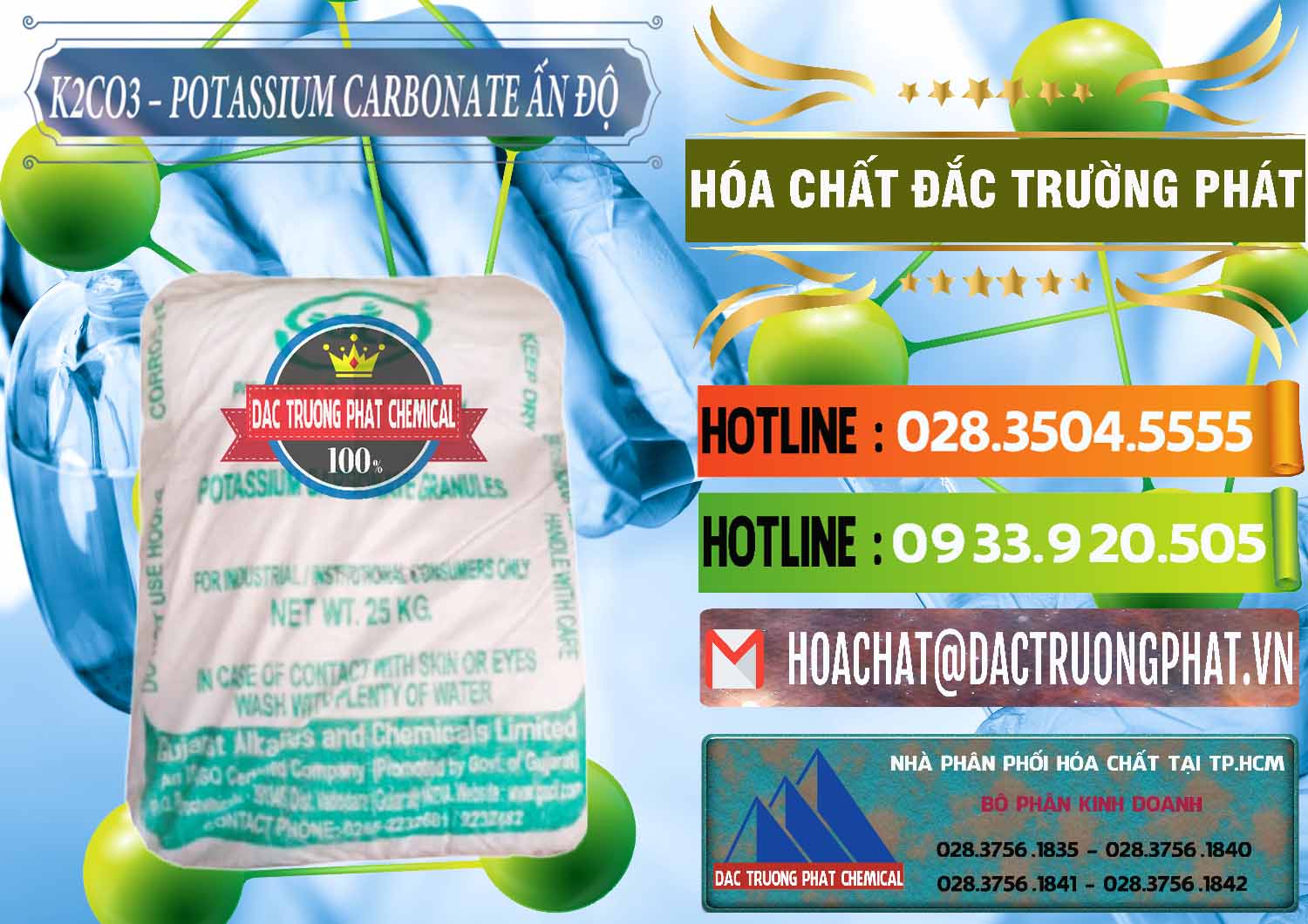 Nơi chuyên bán và cung ứng K2Co3 – Potassium Carbonate GACL Ấn Độ India - 0472 - Cung cấp ( bán ) hóa chất tại TP.HCM - cungcaphoachat.com.vn