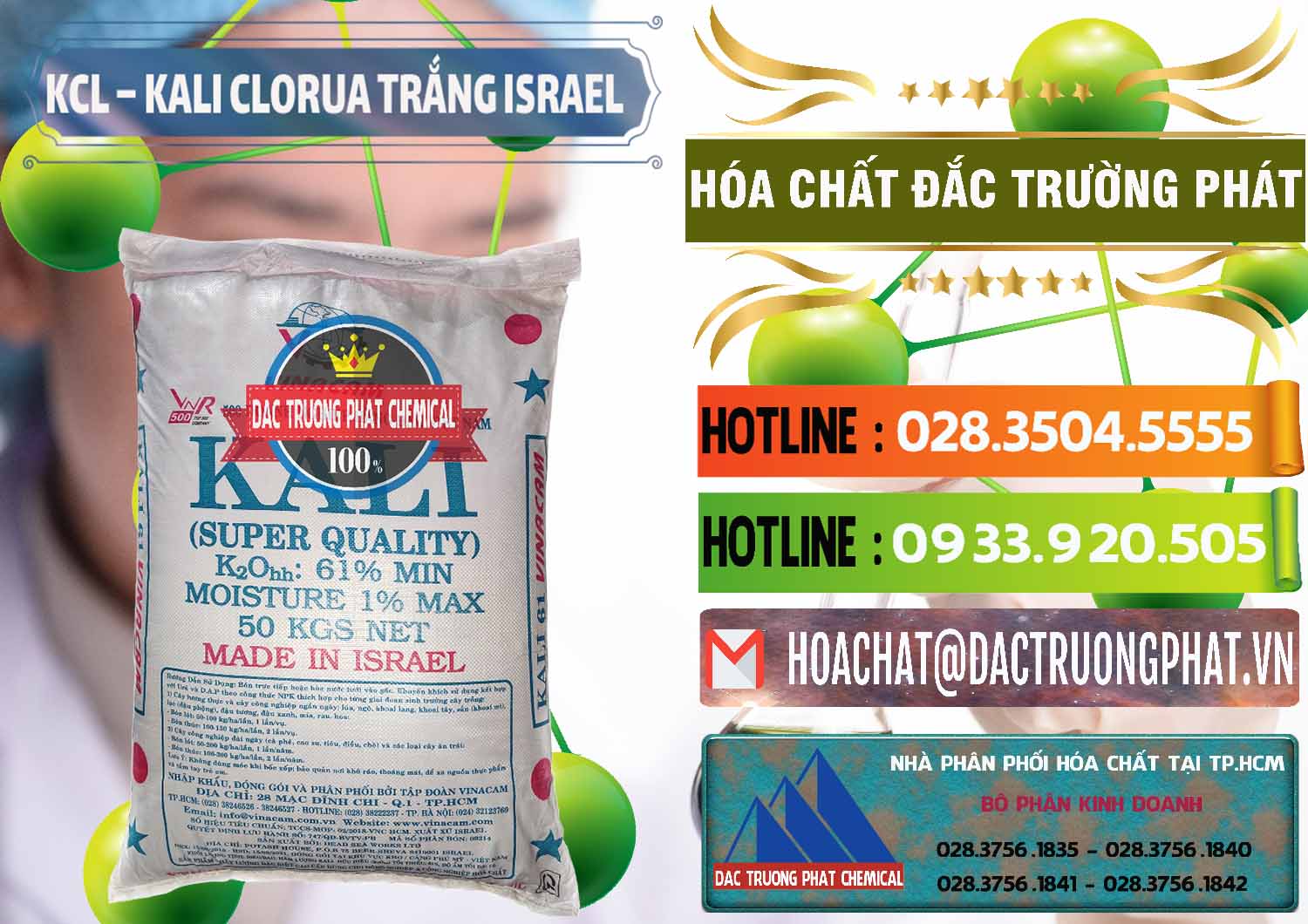 Nhập khẩu ( bán ) KCL – Kali Clorua Trắng Israel - 0087 - Đơn vị chuyên nhập khẩu ( phân phối ) hóa chất tại TP.HCM - cungcaphoachat.com.vn