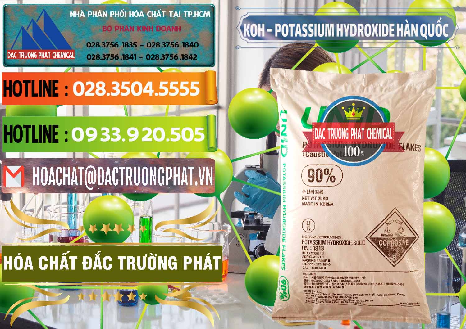 Đơn vị chuyên cung ứng và bán KOH ( 90%) – Potassium Hydroxide Unid Hàn Quốc Korea - 0090 - Công ty chuyên phân phối & bán hóa chất tại TP.HCM - cungcaphoachat.com.vn
