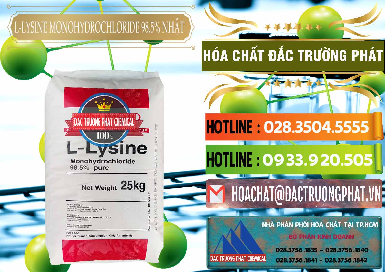 Đơn vị chuyên bán - cung cấp L-Lysine Monohydrochloride Feed Grade Ajinomoto Nhật Bản Japan - 0315 - Cty phân phối & cung cấp hóa chất tại TP.HCM - cungcaphoachat.com.vn