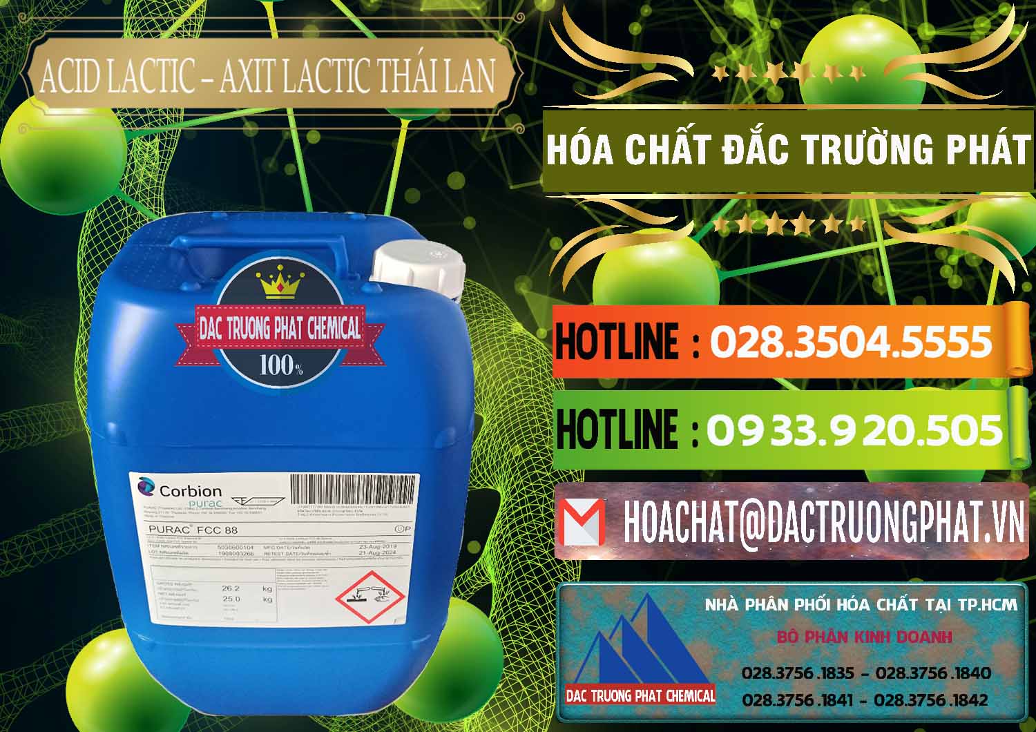 Cty nhập khẩu và bán Acid Lactic – Axit Lactic Thái Lan Purac FCC 88 - 0012 - Đơn vị chuyên kinh doanh _ cung cấp hóa chất tại TP.HCM - cungcaphoachat.com.vn