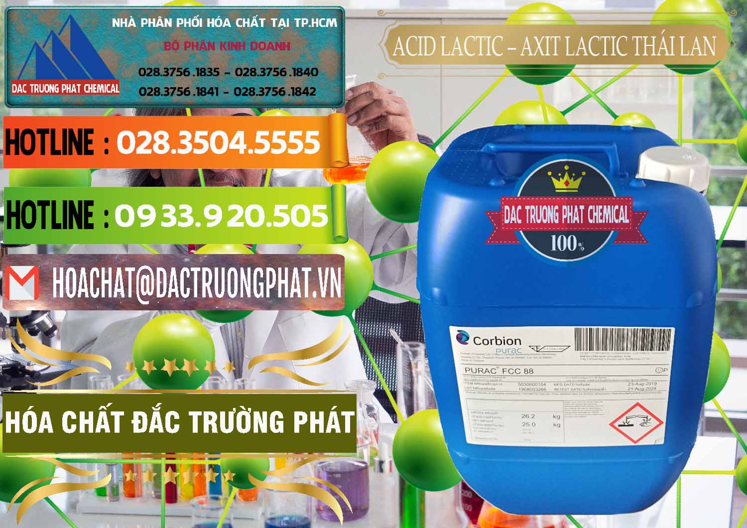 Công ty bán và phân phối Acid Lactic – Axit Lactic Thái Lan Purac FCC 88 - 0012 - Nhà phân phối ( cung cấp ) hóa chất tại TP.HCM - cungcaphoachat.com.vn