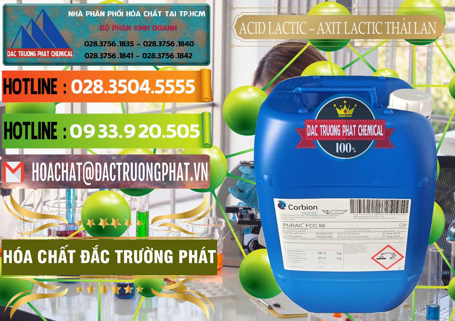 Công ty chuyên bán ( cung cấp ) Acid Lactic – Axit Lactic Thái Lan Purac FCC 88 - 0012 - Cty chuyên cung cấp _ bán hóa chất tại TP.HCM - cungcaphoachat.com.vn