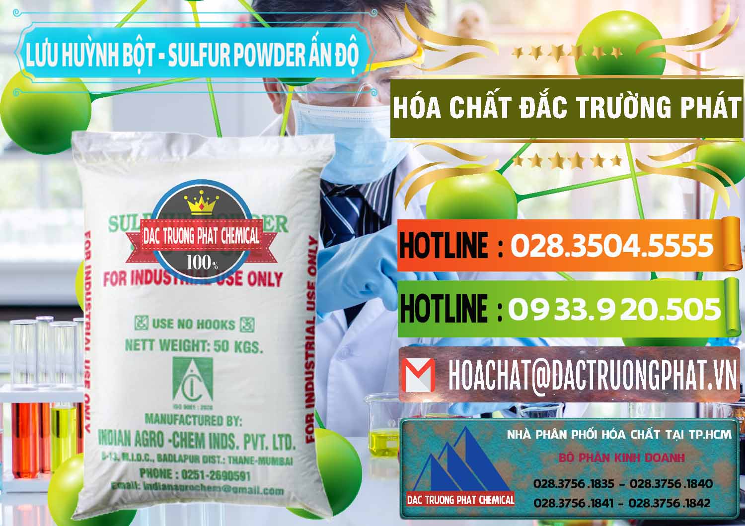 Nơi chuyên nhập khẩu & bán Lưu huỳnh Bột - Sulfur Powder Ấn Độ India - 0347 - Nơi cung ứng _ phân phối hóa chất tại TP.HCM - cungcaphoachat.com.vn