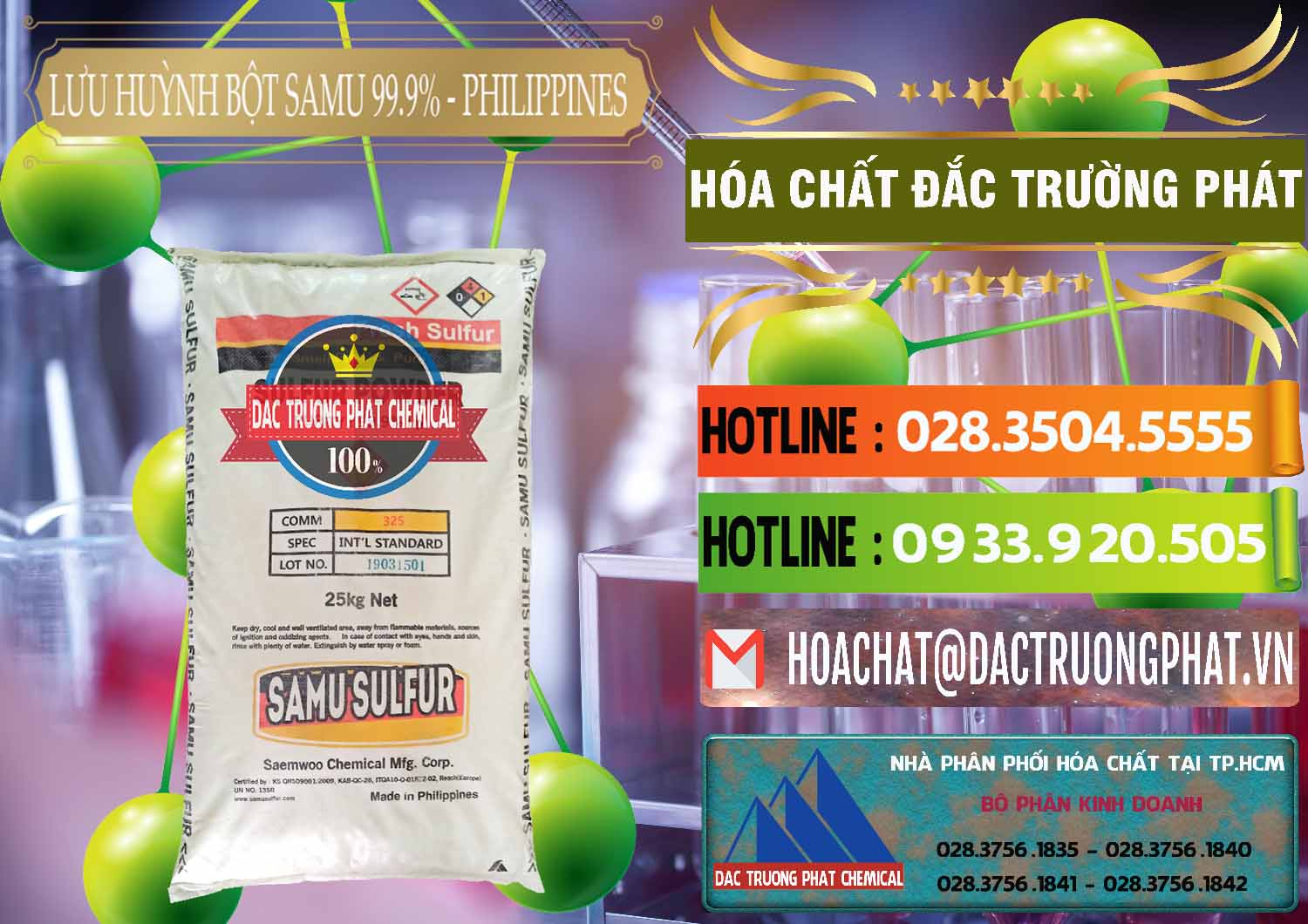 Cty kinh doanh & bán Lưu huỳnh Bột - Sulfur Powder Samu Philippines - 0201 - Chuyên cung ứng - phân phối hóa chất tại TP.HCM - cungcaphoachat.com.vn