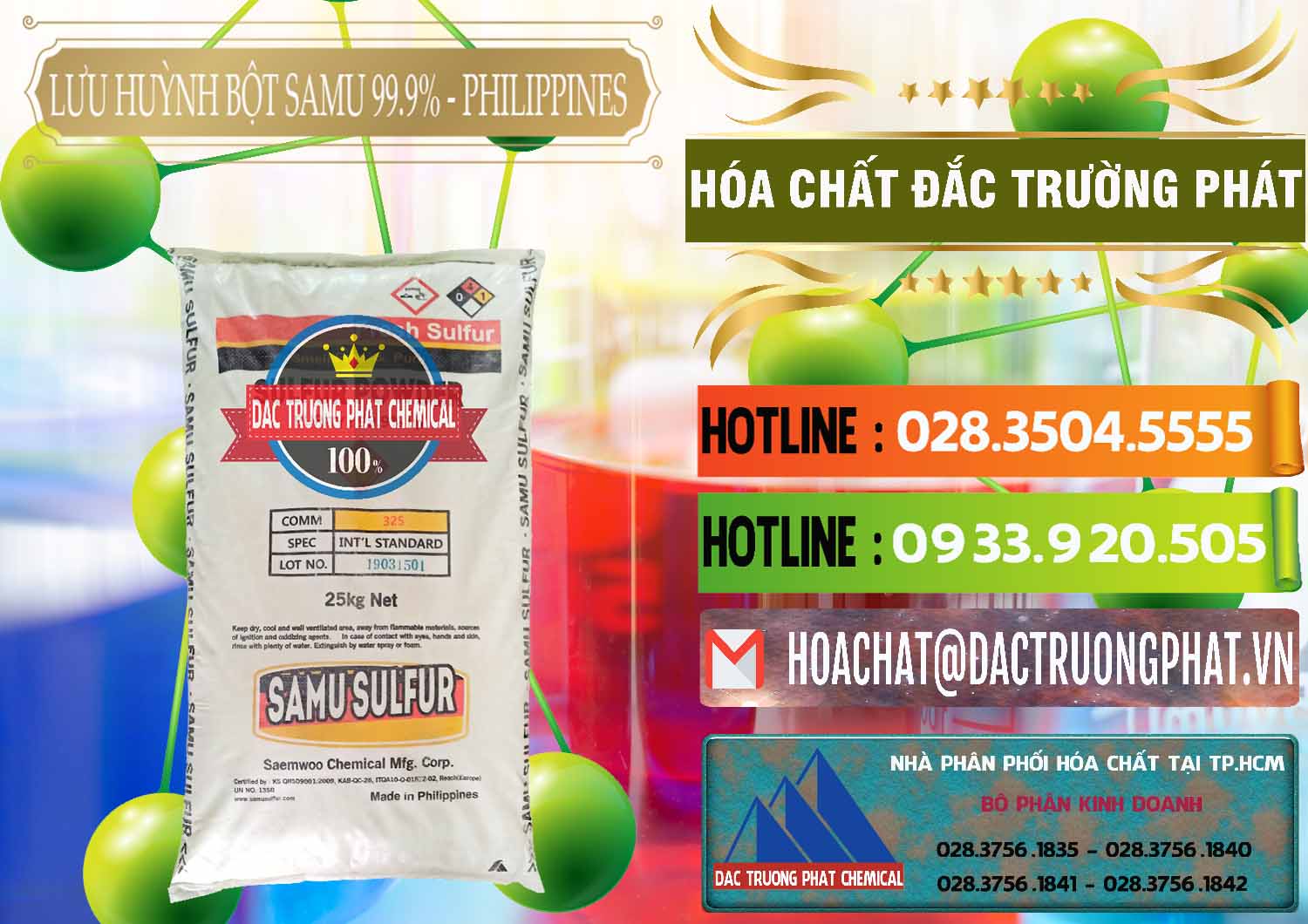 Nơi chuyên phân phối _ bán Lưu huỳnh Bột - Sulfur Powder Samu Philippines - 0201 - Chuyên bán & cung cấp hóa chất tại TP.HCM - cungcaphoachat.com.vn