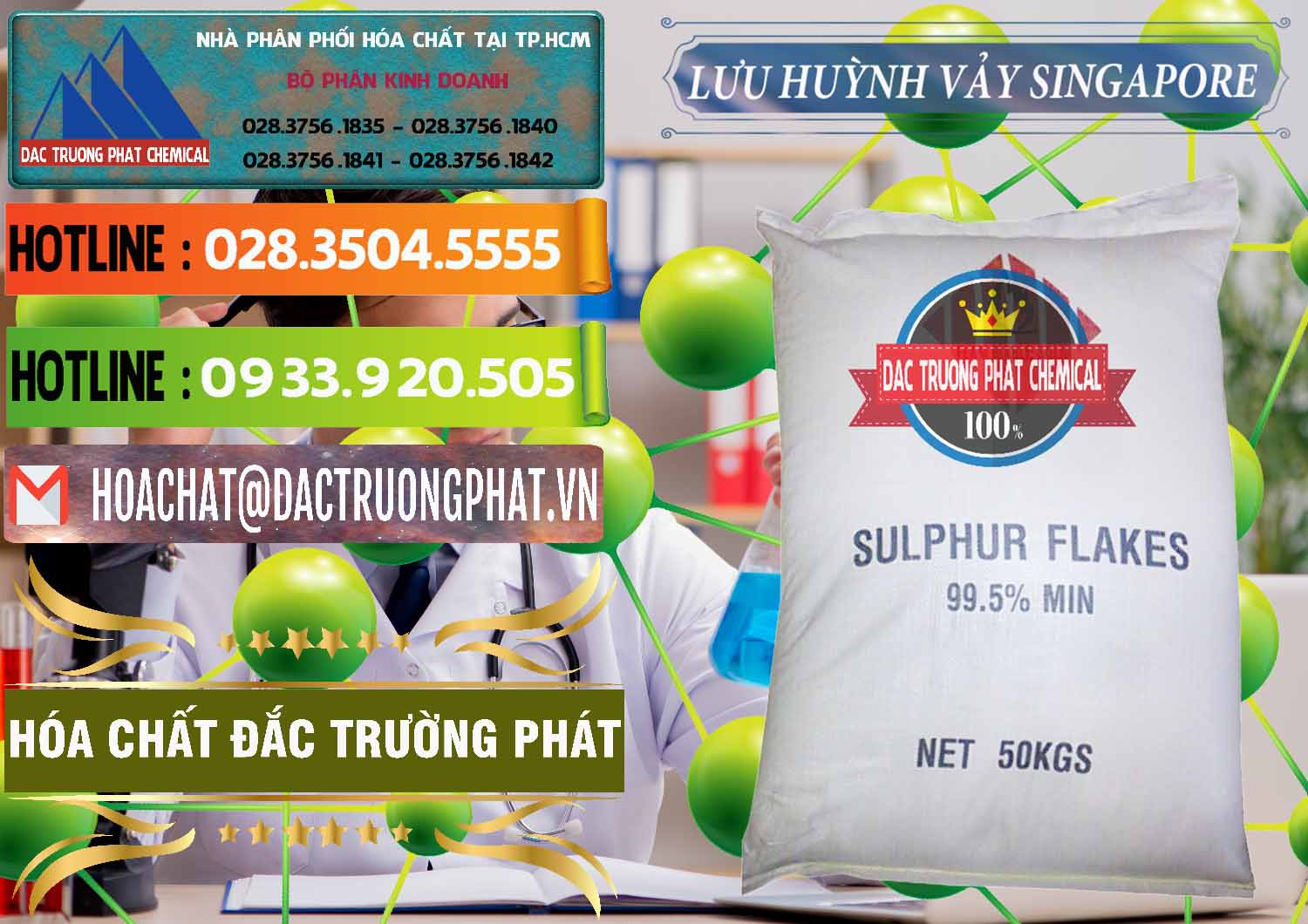 Cty nhập khẩu & bán Lưu huỳnh Vảy - Sulfur Flakes Singapore - 0346 - Chuyên cung ứng ( phân phối ) hóa chất tại TP.HCM - cungcaphoachat.com.vn