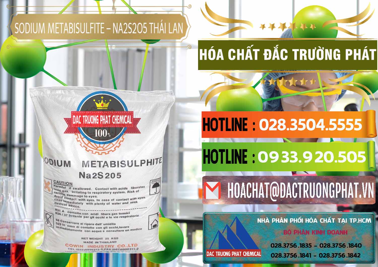Đơn vị kinh doanh - bán Sodium Metabisulfite - NA2S2O5 Thái Lan Cowin - 0145 - Nơi cung cấp và nhập khẩu hóa chất tại TP.HCM - cungcaphoachat.com.vn