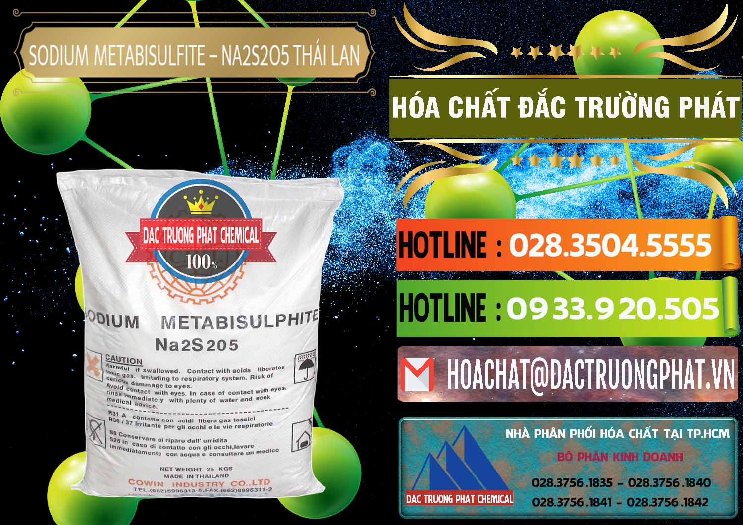 Nơi cung ứng ( bán ) Sodium Metabisulfite - NA2S2O5 Thái Lan Cowin - 0145 - Phân phối ( cung ứng ) hóa chất tại TP.HCM - cungcaphoachat.com.vn