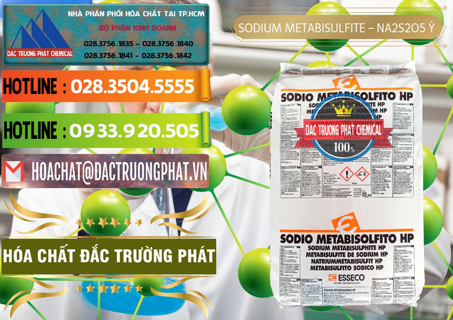 Chuyên bán ( cung cấp ) Sodium Metabisulfite - NA2S2O5 Food Grade Esseco Ý Italy - 0146 - Cty nhập khẩu - cung cấp hóa chất tại TP.HCM - cungcaphoachat.com.vn