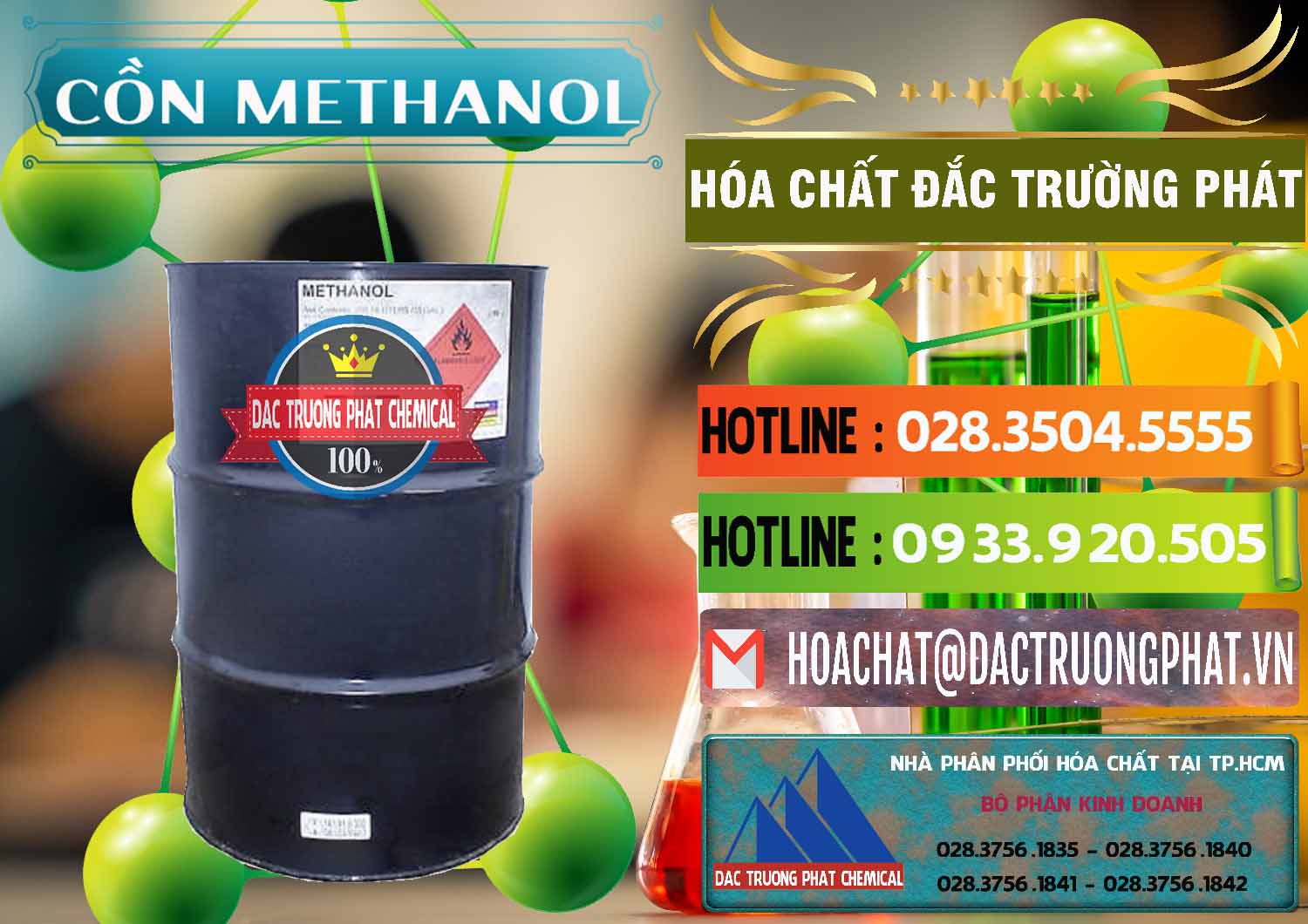Đơn vị chuyên bán & cung ứng Cồn Methanol - Methyl Alcohol Mã Lai Malaysia - 0331 - Cty phân phối & nhập khẩu hóa chất tại TP.HCM - cungcaphoachat.com.vn