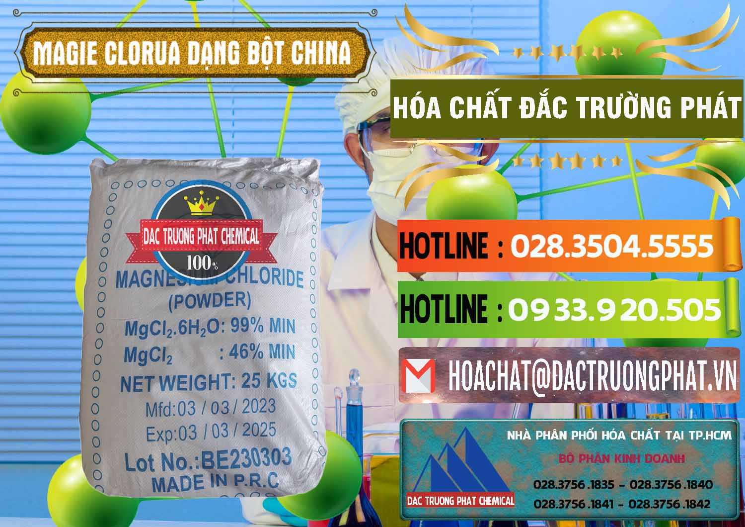 Đơn vị chuyên cung cấp và bán Magie Clorua – MGCL2 96% Dạng Bột Logo Kim Cương Trung Quốc China - 0387 - Kinh doanh _ phân phối hóa chất tại TP.HCM - cungcaphoachat.com.vn