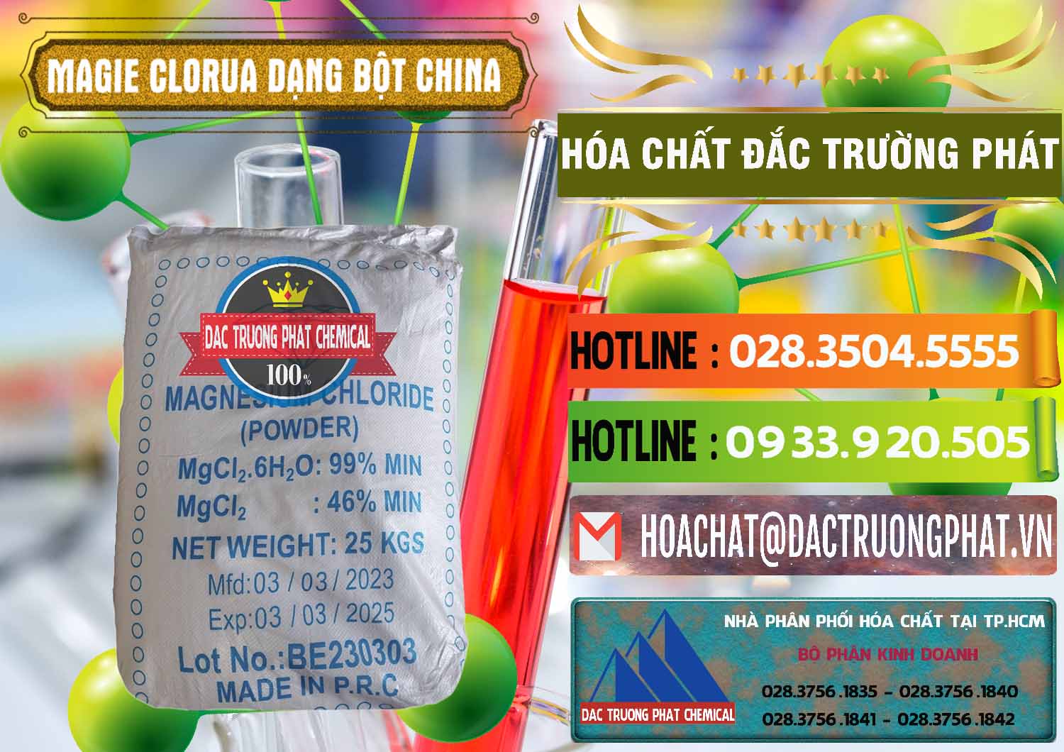 Đơn vị nhập khẩu & bán Magie Clorua – MGCL2 96% Dạng Bột Logo Kim Cương Trung Quốc China - 0387 - Cty phân phối ( cung ứng ) hóa chất tại TP.HCM - cungcaphoachat.com.vn