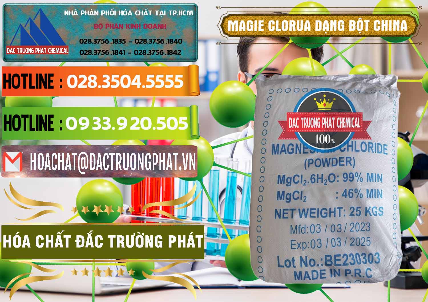 Chuyên cung ứng _ bán Magie Clorua – MGCL2 96% Dạng Bột Logo Kim Cương Trung Quốc China - 0387 - Cty chuyên phân phối và nhập khẩu hóa chất tại TP.HCM - cungcaphoachat.com.vn