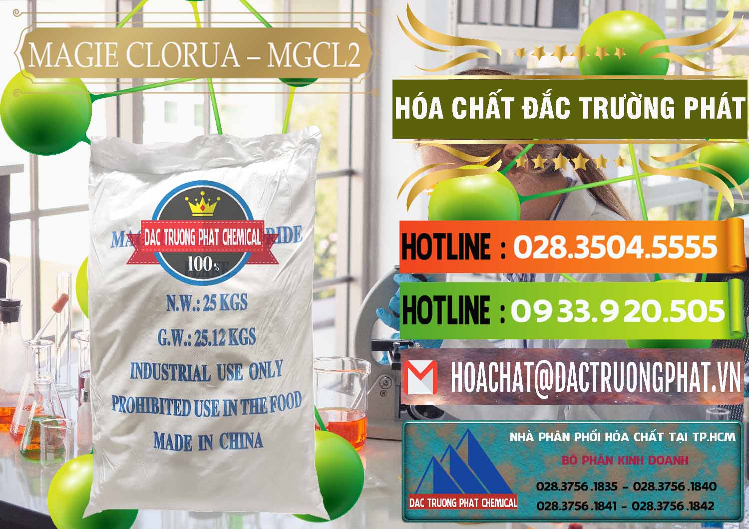 Đơn vị phân phối _ bán Magie Clorua – MGCL2 96% Dạng Vảy Trung Quốc China - 0091 - Nơi chuyên kinh doanh - cung cấp hóa chất tại TP.HCM - cungcaphoachat.com.vn