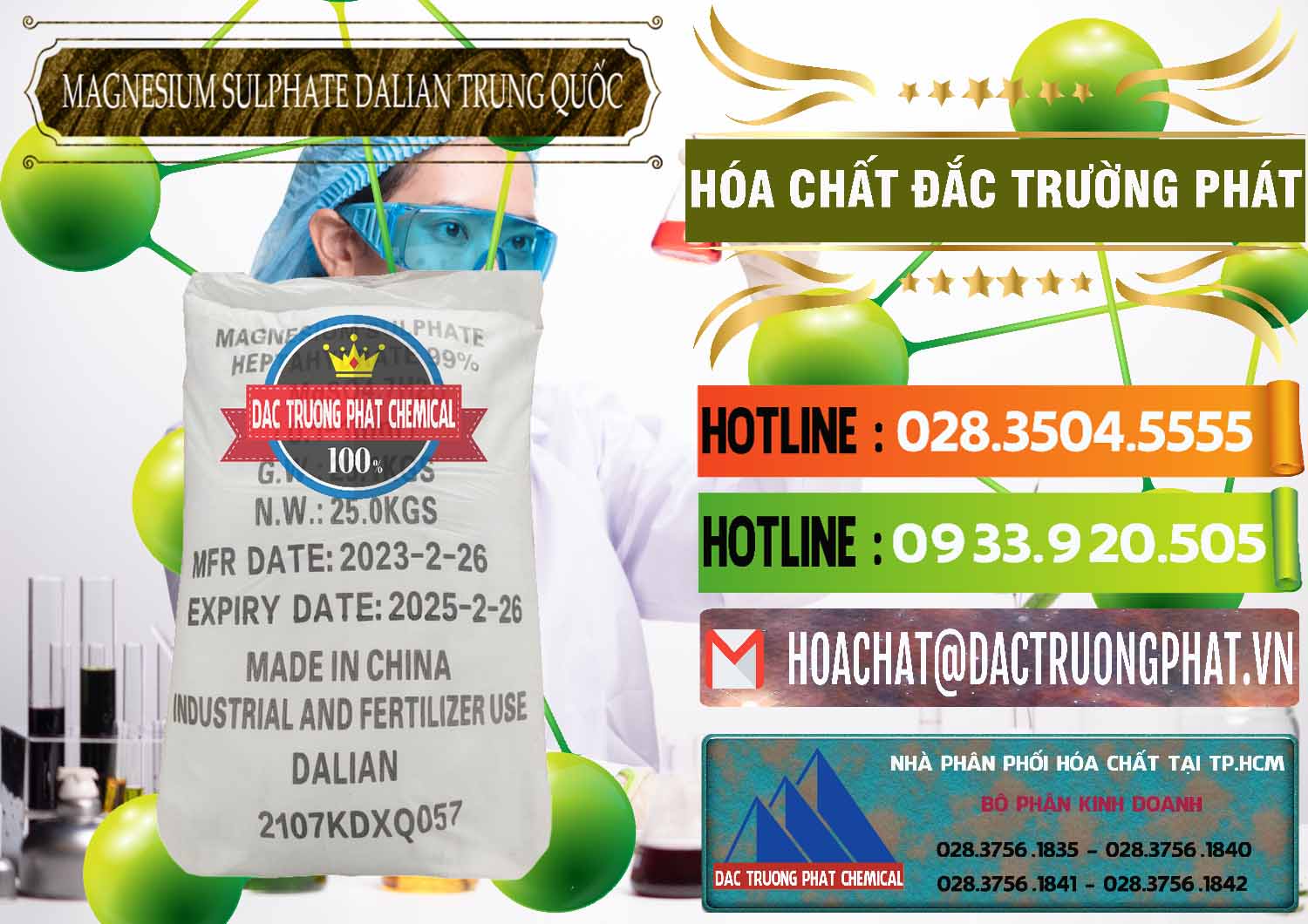 Đơn vị chuyên nhập khẩu _ bán MGSO4.7H2O – Magnesium Sulphate Heptahydrate Dalian Trung Quốc China - 0393 - Chuyên kinh doanh ( phân phối ) hóa chất tại TP.HCM - cungcaphoachat.com.vn