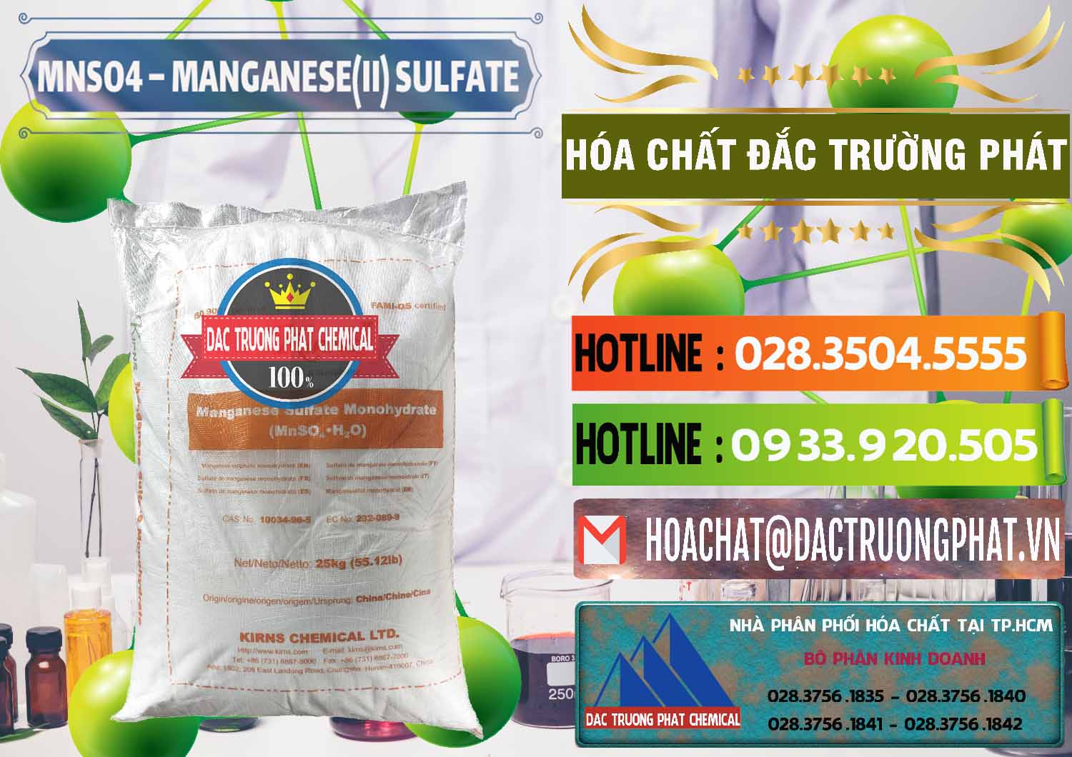MNSO4 – Manganese (II) Sulfate Kirns Trung Quốc China Cty bán ( phân phối ) MNSO4 – Manganese (II) Sulfate Kirns Trung Quốc China - 0095 - Cung cấp & phân phối hóa chất tại TP.HCM - cungcaphoachat.com.vn