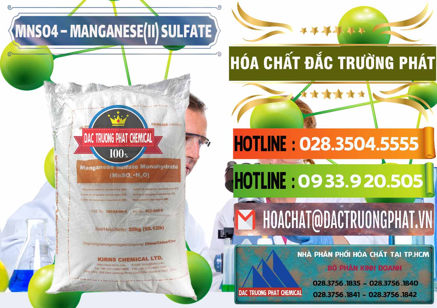MNSO4 – Manganese (II) Sulfate Kirns Trung Quốc China Cty chuyên kinh doanh _ bán MNSO4 – Manganese (II) Sulfate Kirns Trung Quốc China - 0095 - Chuyên bán & phân phối hóa chất tại TP.HCM - cungcaphoachat.com.vn