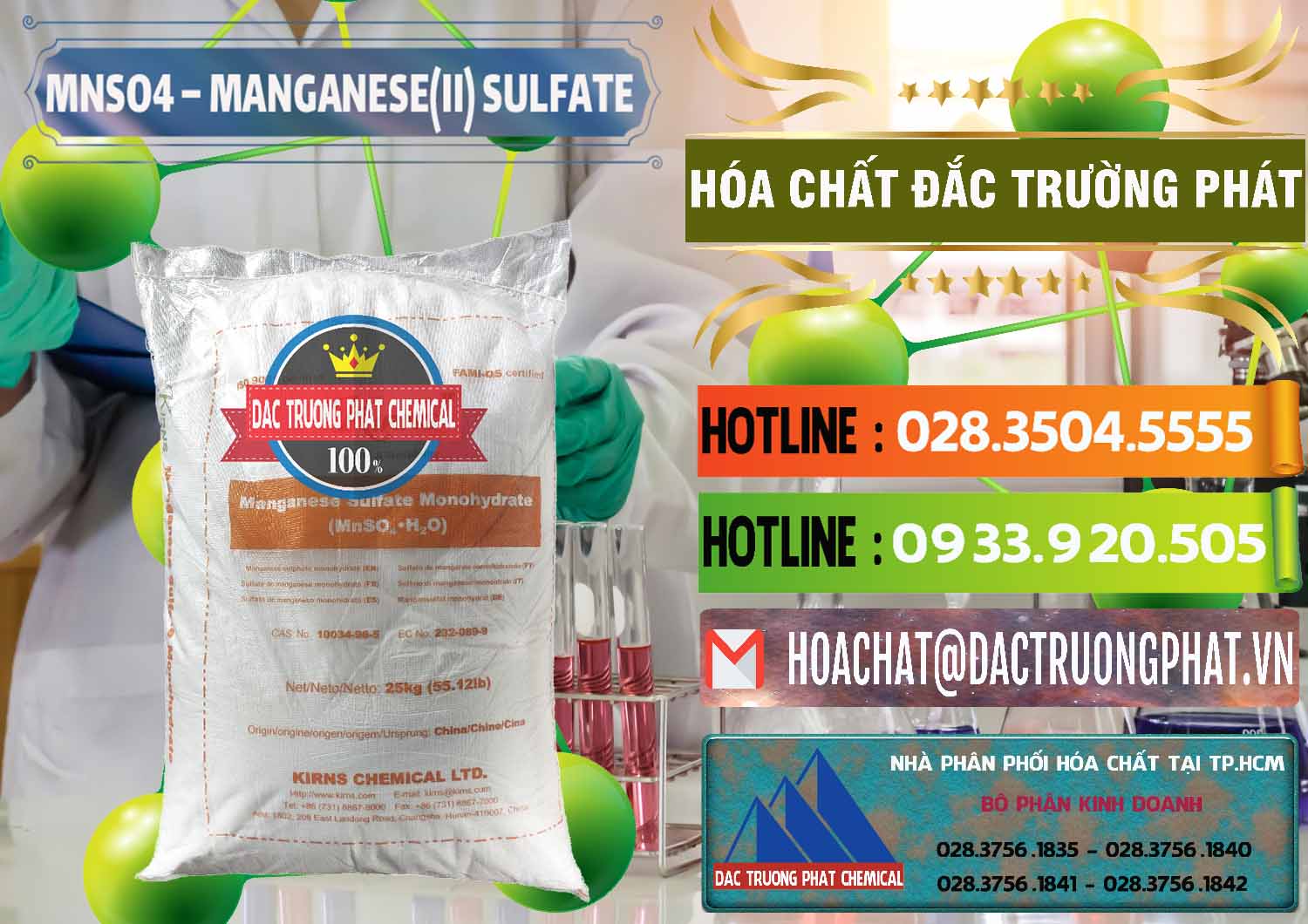 MNSO4 – Manganese (II) Sulfate Kirns Trung Quốc China Công ty chuyên bán _ phân phối MNSO4 – Manganese (II) Sulfate Kirns Trung Quốc China - 0095 - Phân phối & nhập khẩu hóa chất tại TP.HCM - cungcaphoachat.com.vn