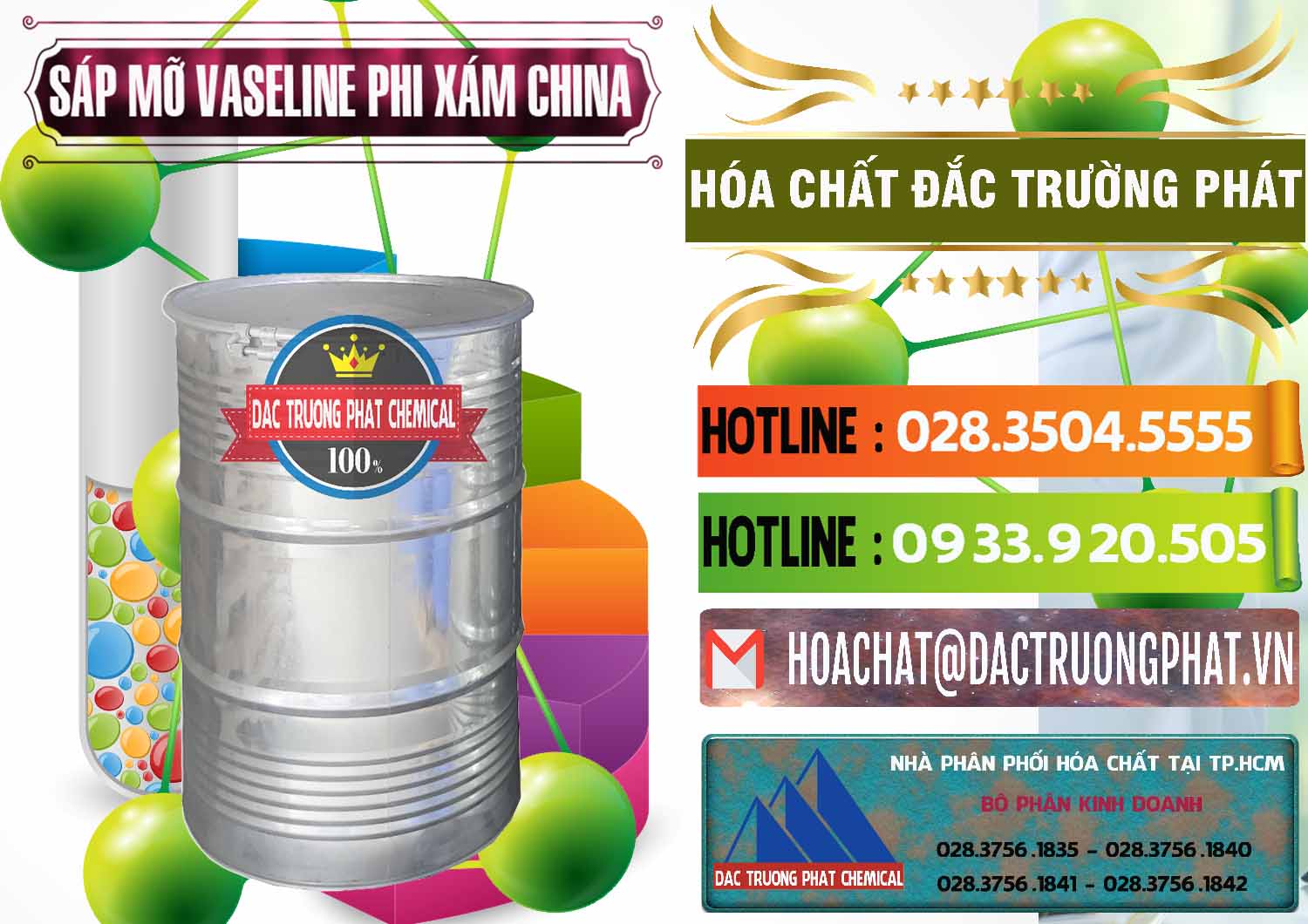 Bán - cung ứng Sáp Mỡ Vaseline Phi Xám Trung Quốc China - 0291 - Chuyên cung cấp ( phân phối ) hóa chất tại TP.HCM - cungcaphoachat.com.vn