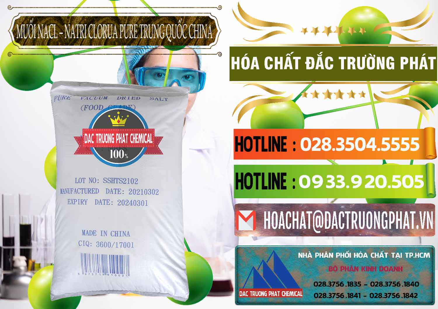Nơi bán - cung cấp Muối NaCL – Sodium Chloride Pure Trung Quốc China - 0230 - Đơn vị chuyên bán ( phân phối ) hóa chất tại TP.HCM - cungcaphoachat.com.vn