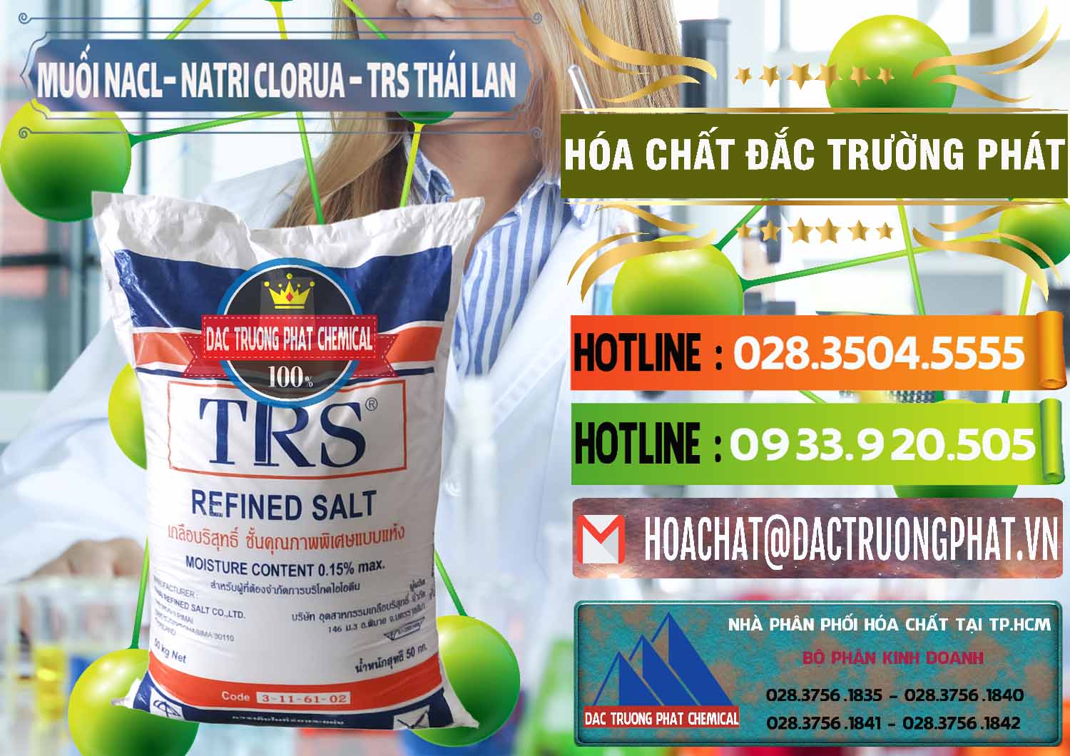 Công ty kinh doanh ( bán ) Muối NaCL – Sodium Chloride TRS Thái Lan - 0096 - Chuyên phân phối - cung cấp hóa chất tại TP.HCM - cungcaphoachat.com.vn