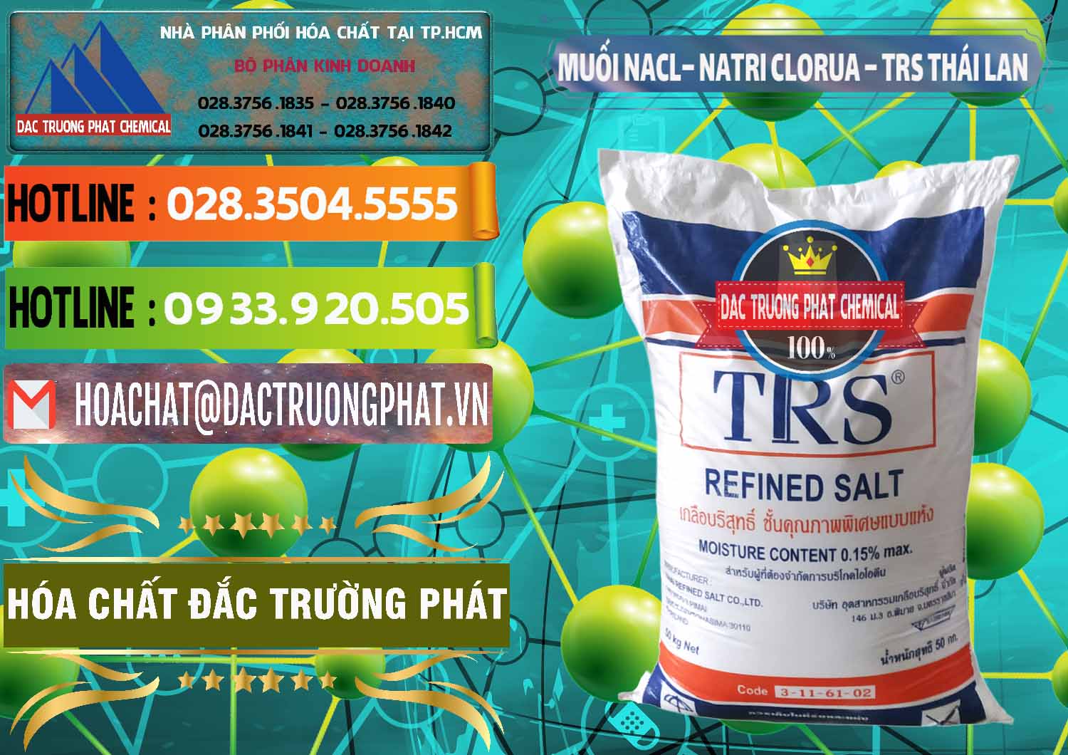 Công ty bán ( phân phối ) Muối NaCL – Sodium Chloride TRS Thái Lan - 0096 - Chuyên bán & cung cấp hóa chất tại TP.HCM - cungcaphoachat.com.vn