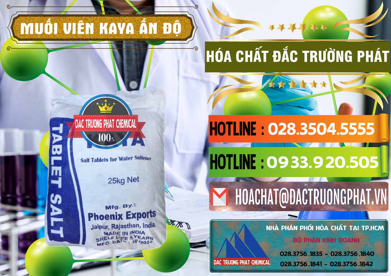 Đơn vị chuyên bán ( cung ứng ) Muối NaCL – Sodium Chloride Dạng Viên Tablets Kaya Ấn Độ India - 0368 - Nơi chuyên bán & cung cấp hóa chất tại TP.HCM - cungcaphoachat.com.vn