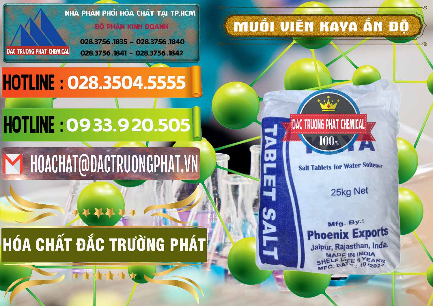 Đơn vị bán và phân phối Muối NaCL – Sodium Chloride Dạng Viên Tablets Kaya Ấn Độ India - 0368 - Đơn vị cung cấp - phân phối hóa chất tại TP.HCM - cungcaphoachat.com.vn