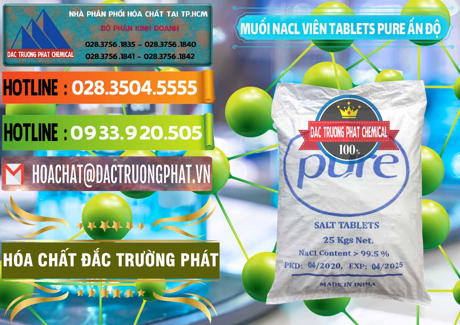 Nơi chuyên phân phối và bán Muối NaCL – Sodium Chloride Dạng Viên Tablets Pure Ấn Độ India - 0294 - Nơi chuyên phân phối - kinh doanh hóa chất tại TP.HCM - cungcaphoachat.com.vn