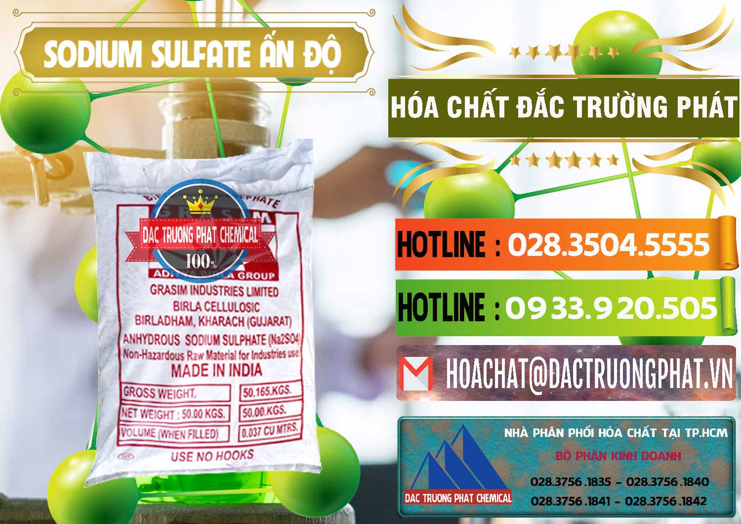 Cty kinh doanh - bán Sodium Sulphate - Muối Sunfat Na2SO4 Aditya Birla Grasim Ấn Độ India - 0462 - Công ty chuyên phân phối và bán hóa chất tại TP.HCM - cungcaphoachat.com.vn