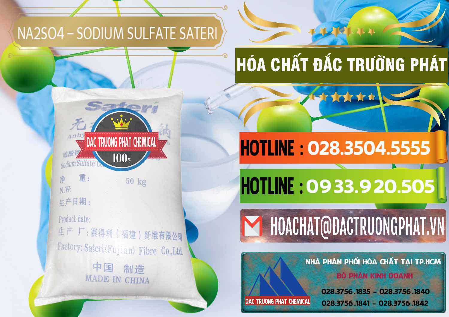 Sodium Sulphate - Muối Sunfat Na2SO4 Sateri Trung Quốc China Cty kinh doanh & bán Sodium Sulphate - Muối Sunfat Na2SO4 Sateri Trung Quốc China - 0100 - Đơn vị cung cấp ( nhập khẩu ) hóa chất tại TP.HCM - cungcaphoachat.com.vn
