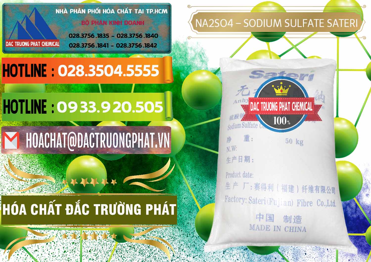 Sodium Sulphate - Muối Sunfat Na2SO4 Sateri Trung Quốc China Cty chuyên bán và cung cấp Sodium Sulphate - Muối Sunfat Na2SO4 Sateri Trung Quốc China - 0100 - Công ty chuyên nhập khẩu & cung cấp hóa chất tại TP.HCM - cungcaphoachat.com.vn