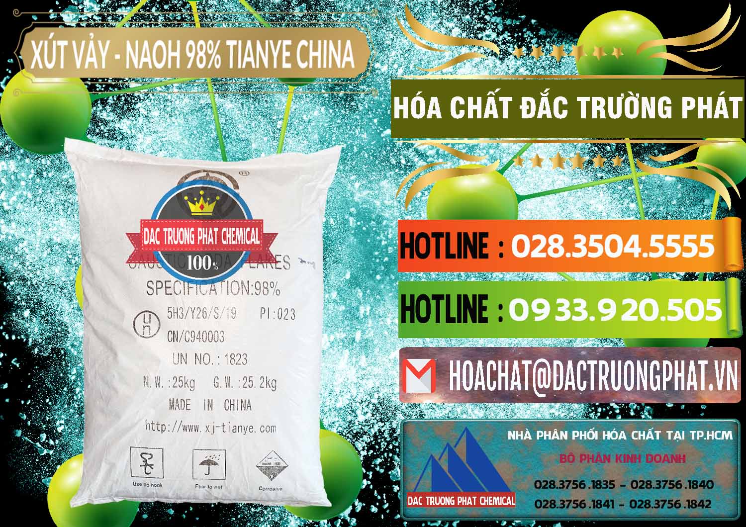 Công ty cung ứng và bán Xút Vảy - NaOH Vảy 98% Tianye Trung Quốc China - 0177 - Nhập khẩu ( phân phối ) hóa chất tại TP.HCM - cungcaphoachat.com.vn